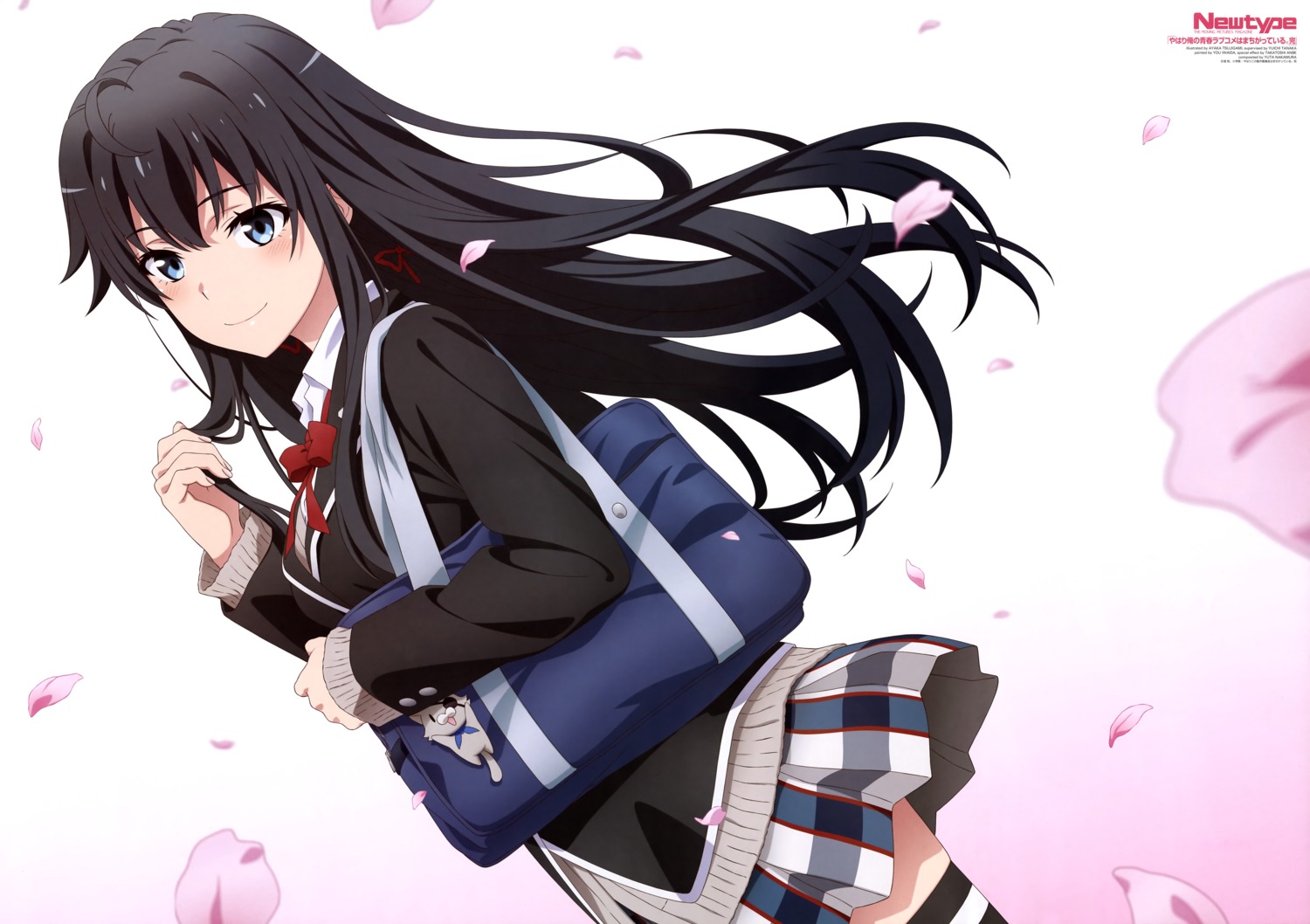 seifuku, sweater, thighhighs, tsujikami_ayaka, yahari_ore_no_seishun_lovecome_wa_machigatteiru., yukinoshita_yukino