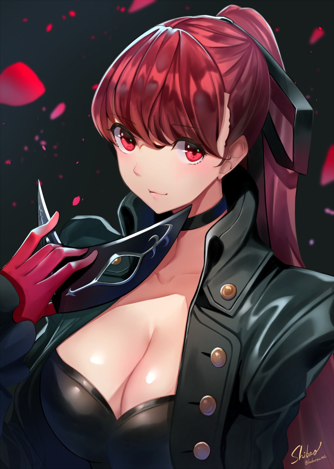 cleavage, gedou_hakurou, persona_5, yoshizawa_kasumi