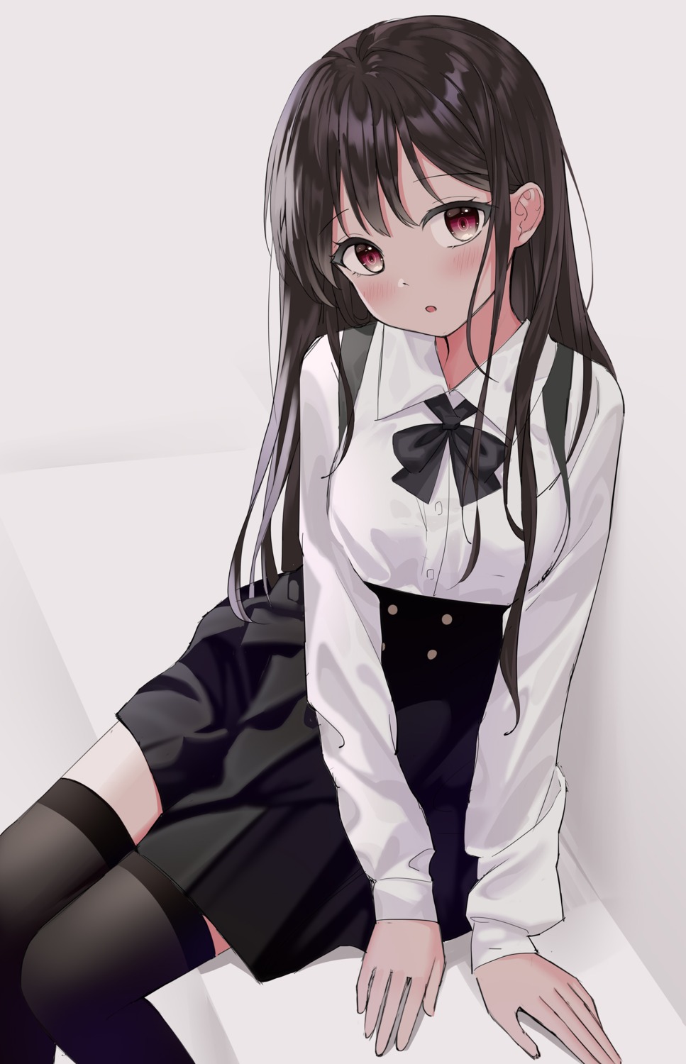nagisa_(pixiv17634981), seifuku, thighhighs