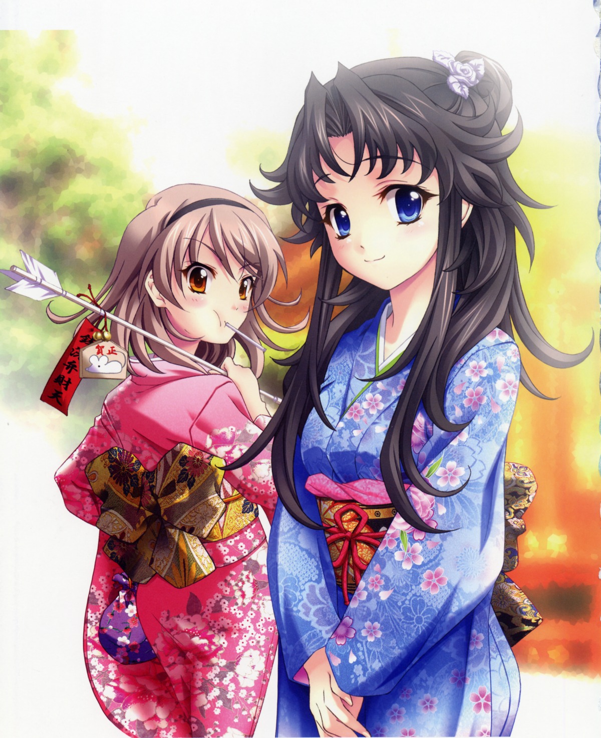 hakosaki_chisa, kimono, koshimizu_takayuki, memories_off, memories_off_6, tohmine_ririsu