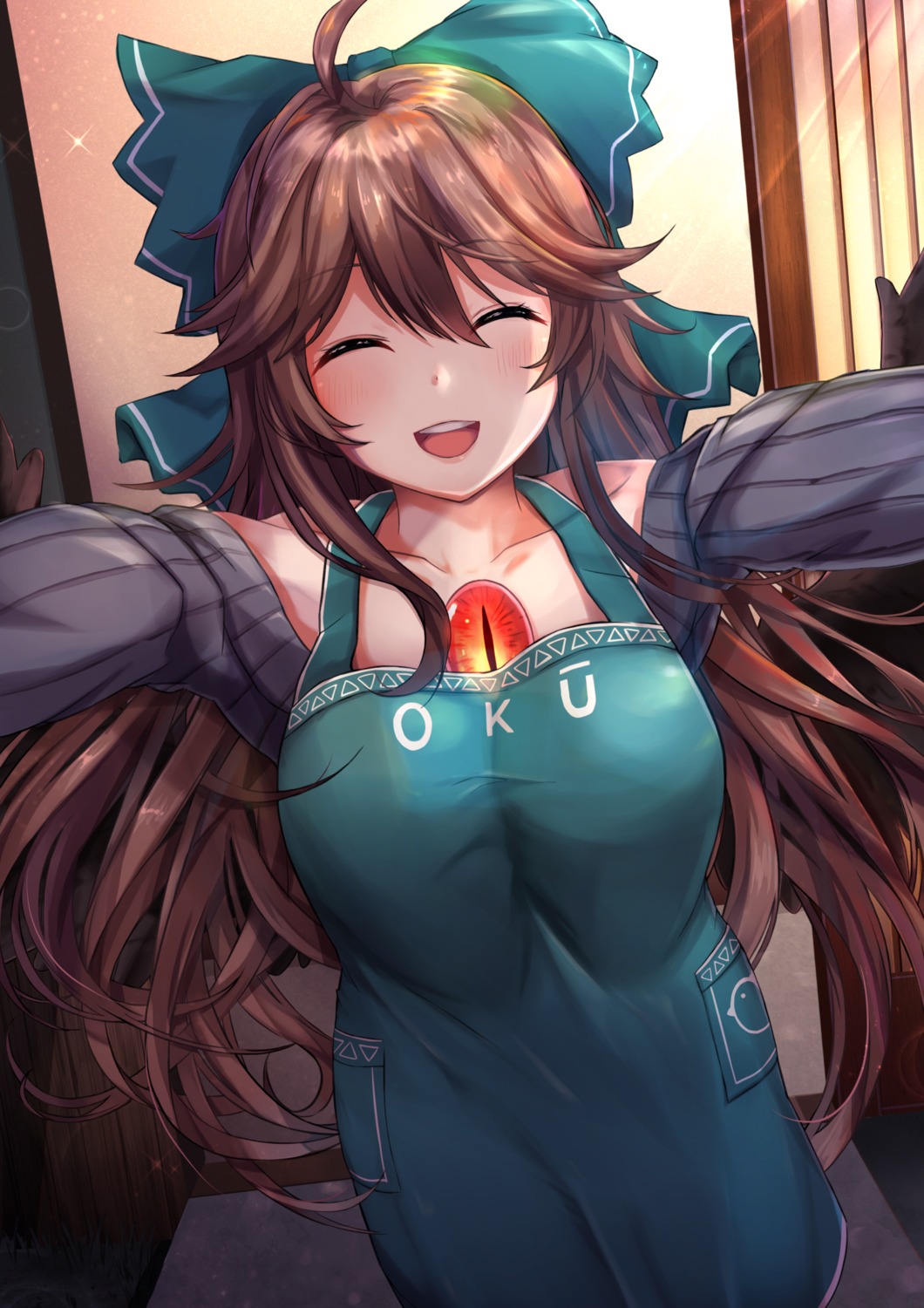 reiuji_utsuho, torottye, touhou, wings