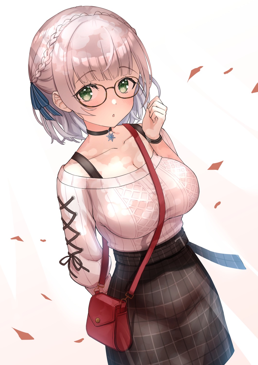 hololive, luna_(mi-chanman), megane, shirogane_noel, sweater