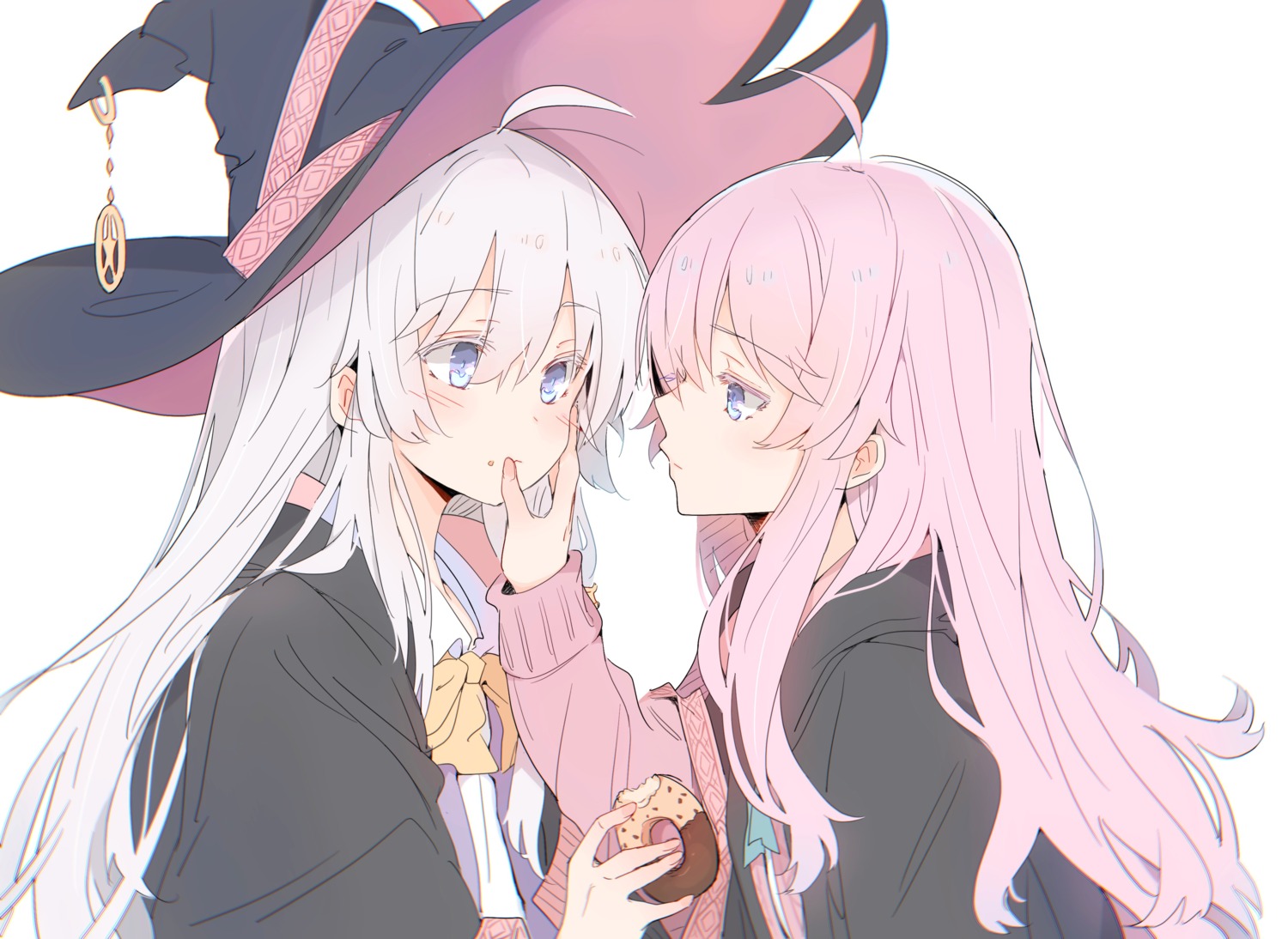 elaina_(majotabi), fishy, majo_no_tabitabi, sweater, witch, yuri
