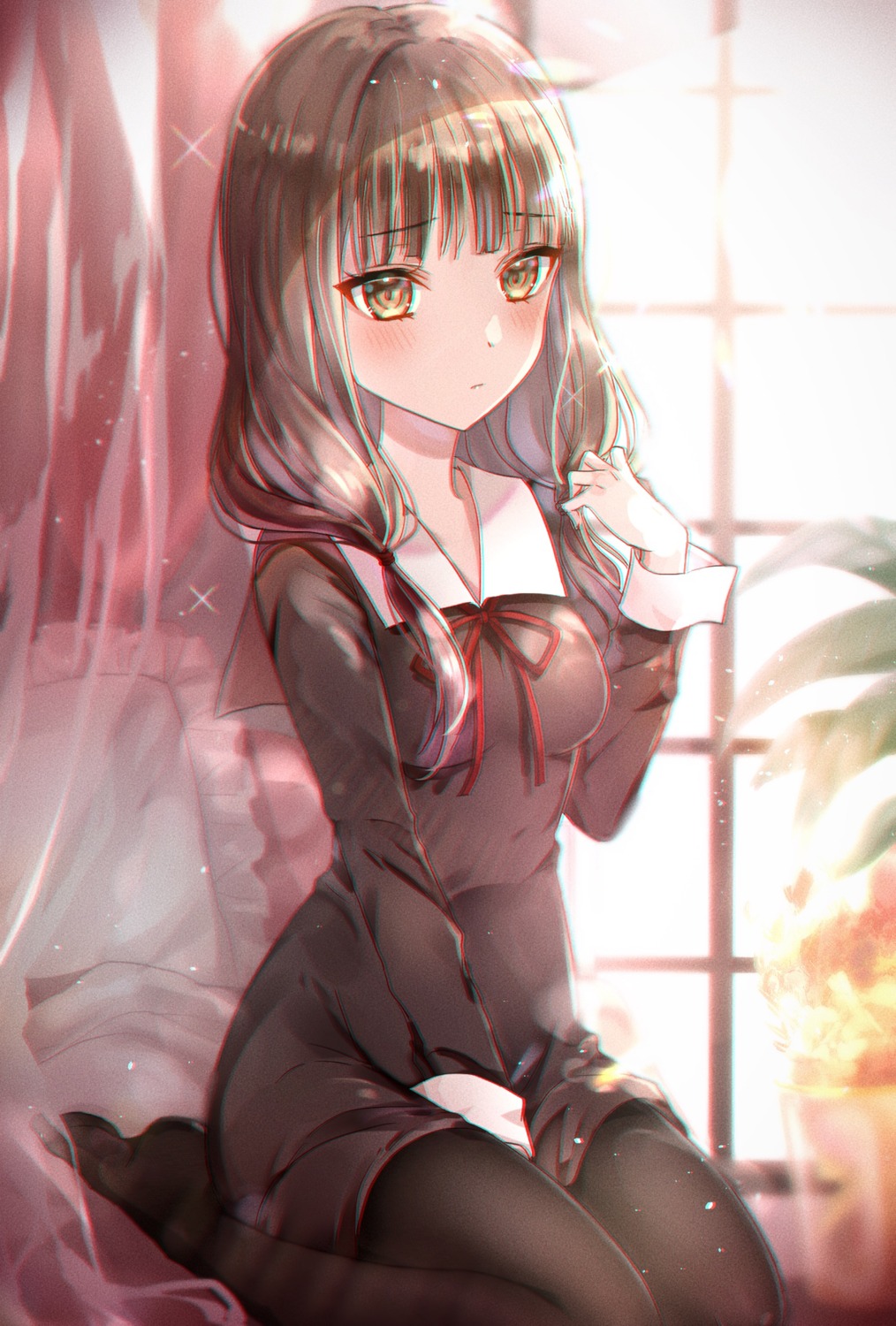 iino_miko, kaguya-sama_wa_kokurasetai_~tensai-tachi_no_renai_zunousen~, kebaboishii, pantyhose, seifuku