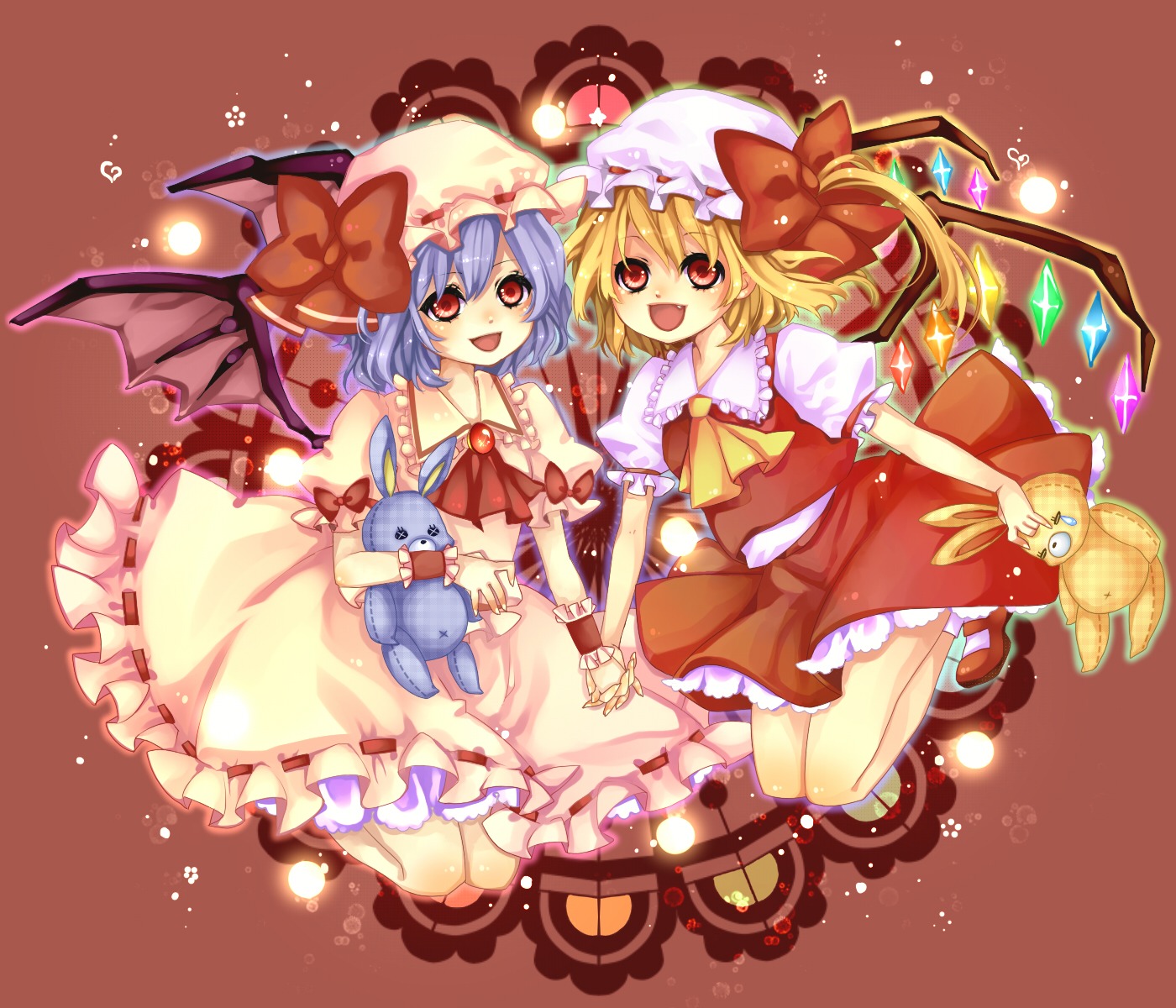 flandre_scarlet, mata, remilia_scarlet, touhou