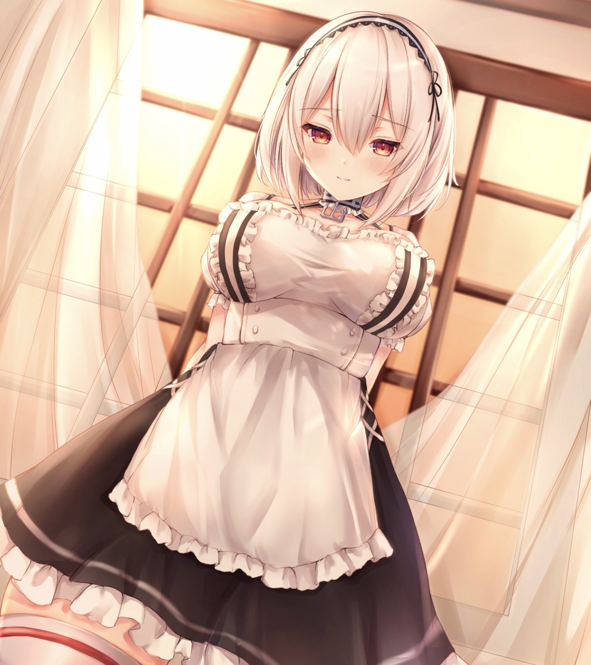 azur_lane, kiri_serea, maid, sirius_(azur_lane), thighhighs
