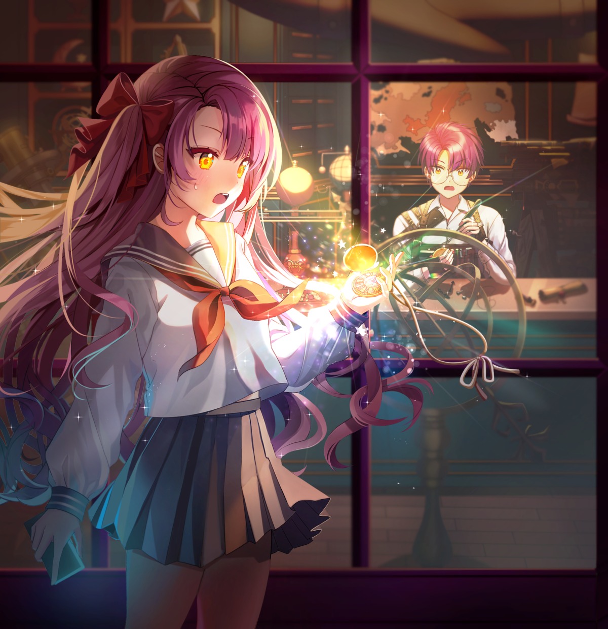 mamel_27, megane, seifuku