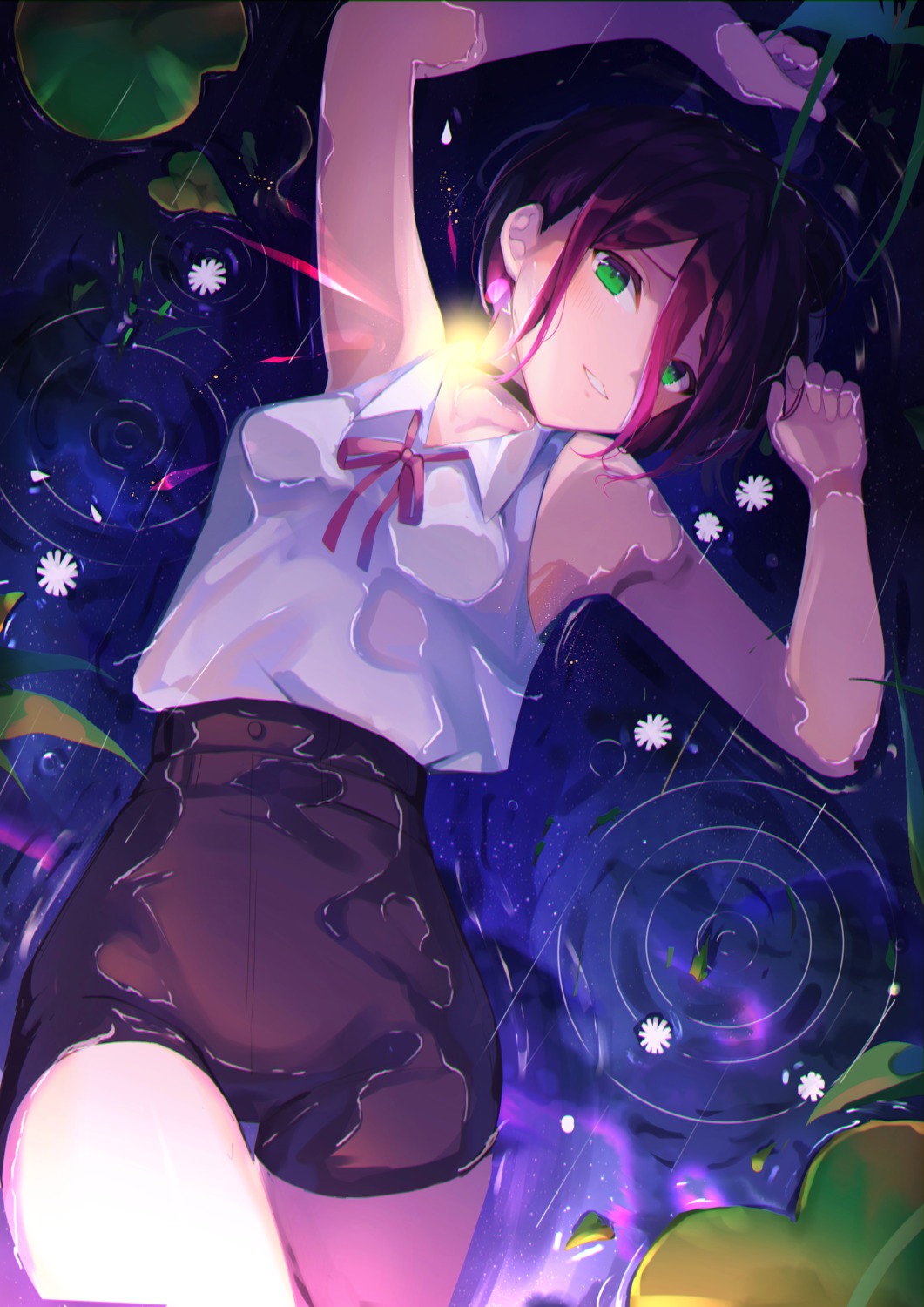 chainsaw_man, goroo_(eneosu), reze_(chainsaw_man), wet, wet_clothes