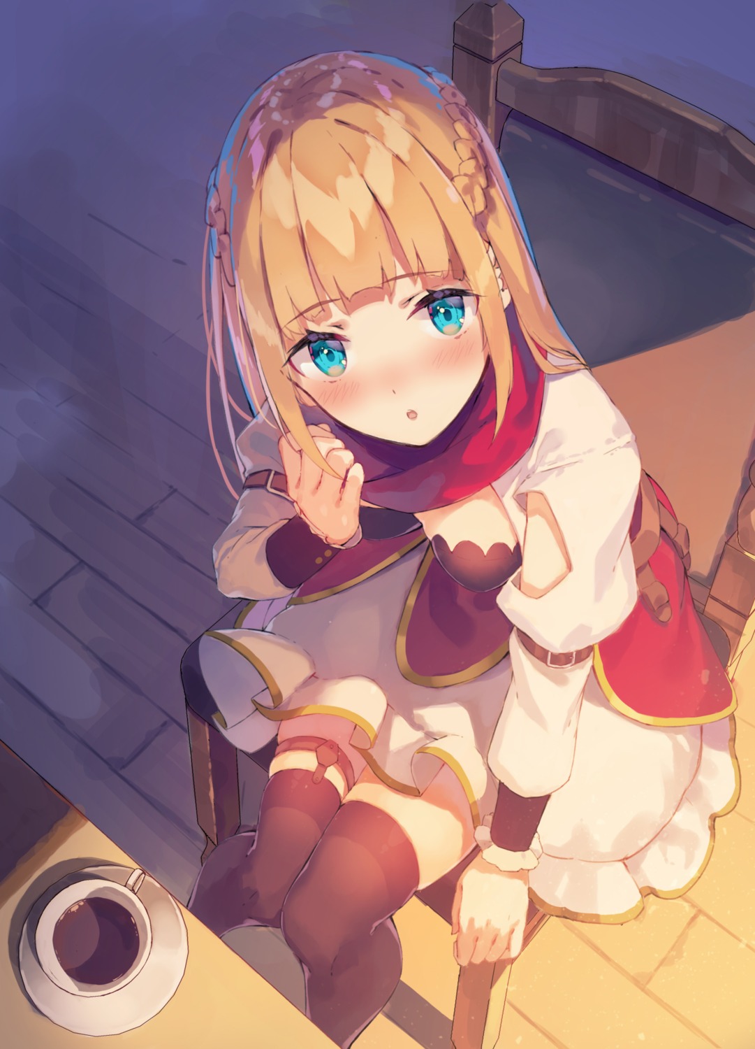 bra, dress, garter, rizlet_of_loggervia, shin_no_nakama_ja_nai_to_yuusha_no_party_wo_oidasareta_node_henkyou_de_slow_life_suru_koto_ni_shimashita, stockings, thighhighs, yasumo