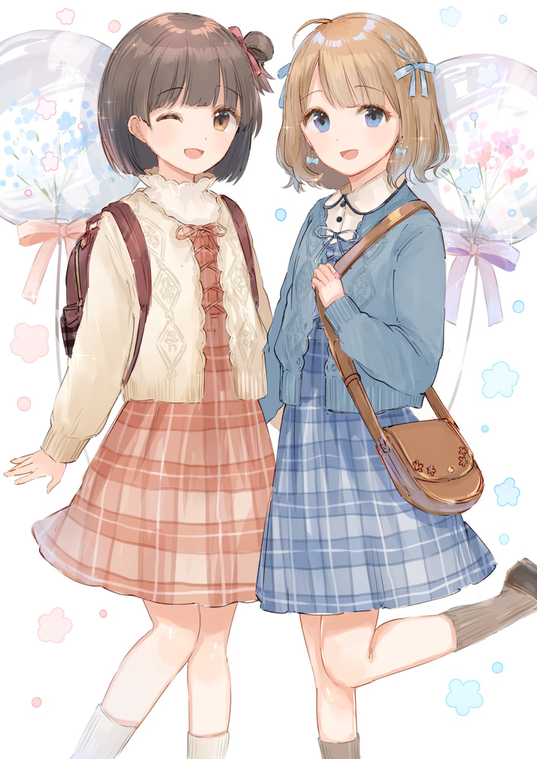 dress, mochitsuki_usa, nakatani_iku, possible_duplicate, suou_momoko, sweater, the_idolm@ster, the_idolm@ster_million_live!