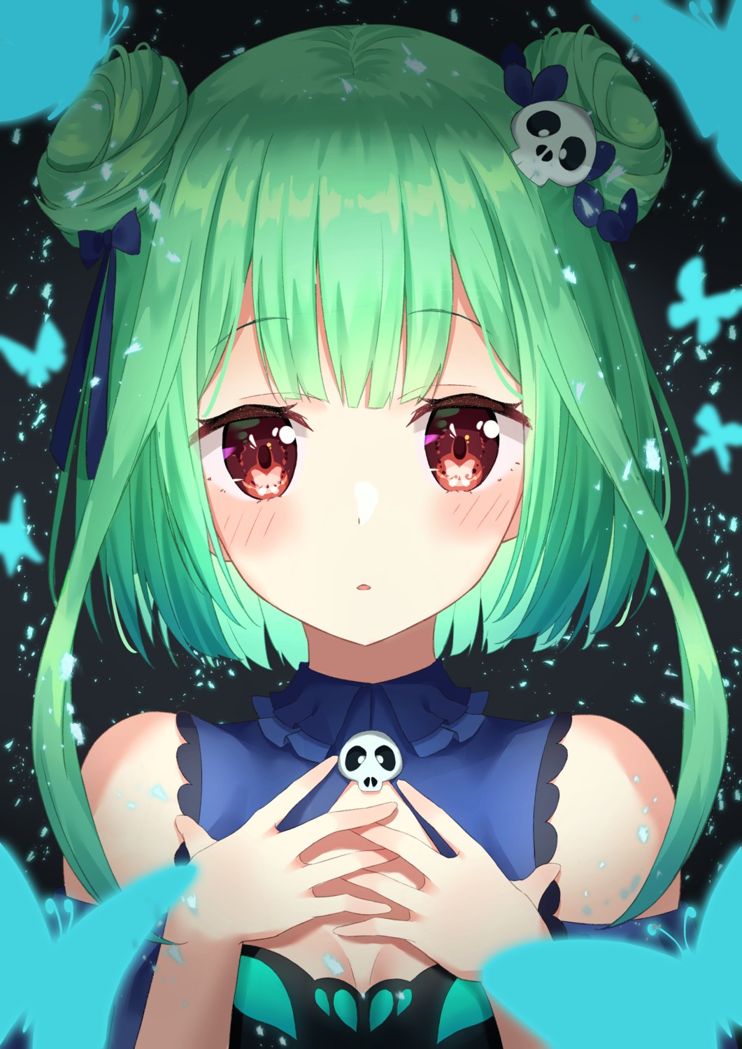 cleavage, hololive, starkamisan, uruha_rushia