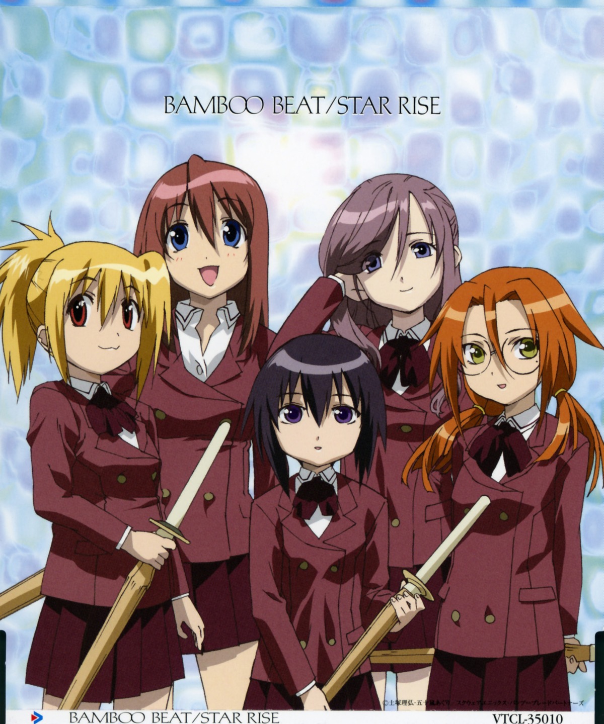 azuma_satori, bamboo_blade, chiba_kirino, disc_cover, kawazoe_tamaki, kuwahara_sayako, miyazaki_miyako