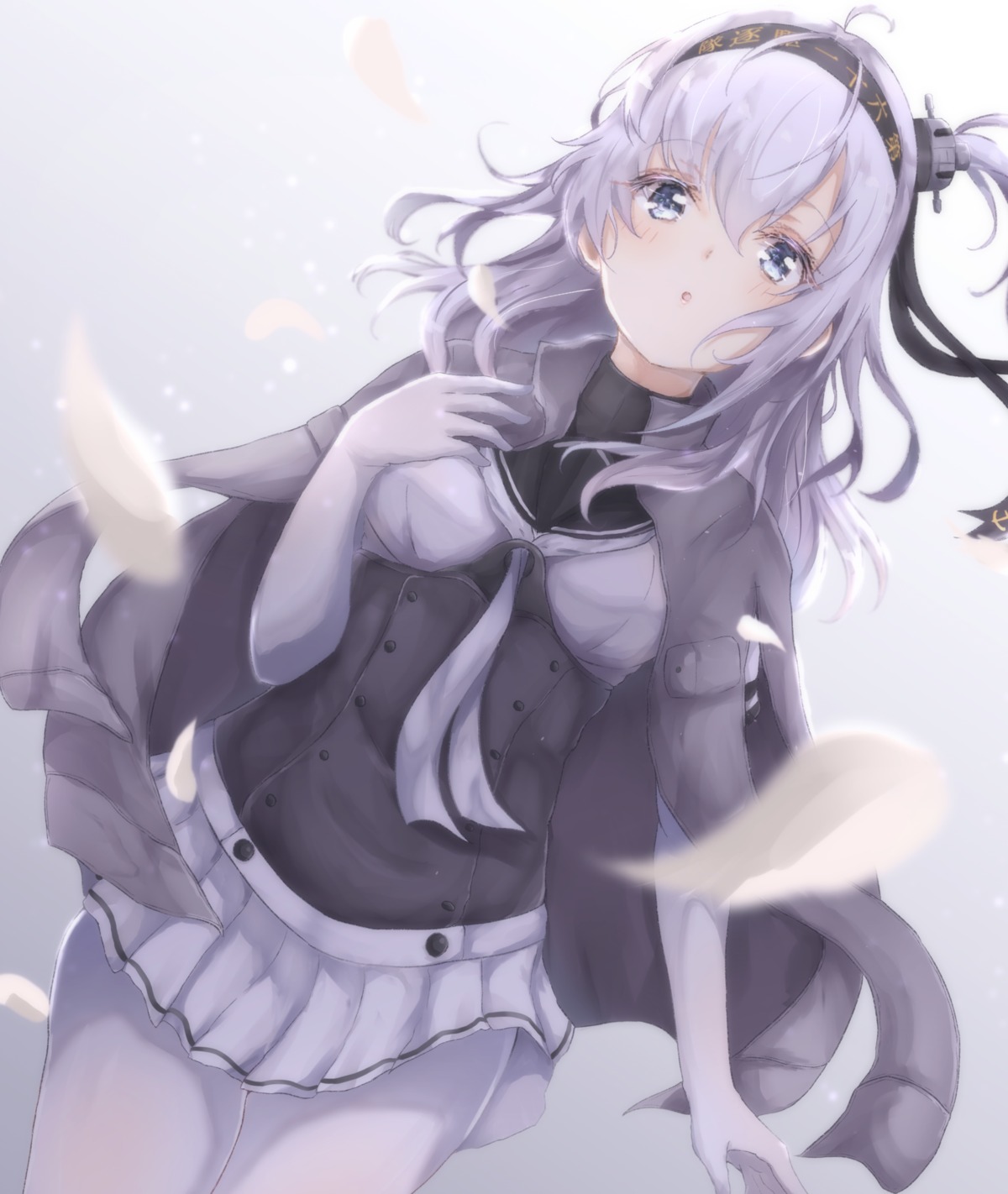 kantai_collection, pantyhose, sa-ya, seifuku, skirt_lift, suzutsuki_(kancolle)