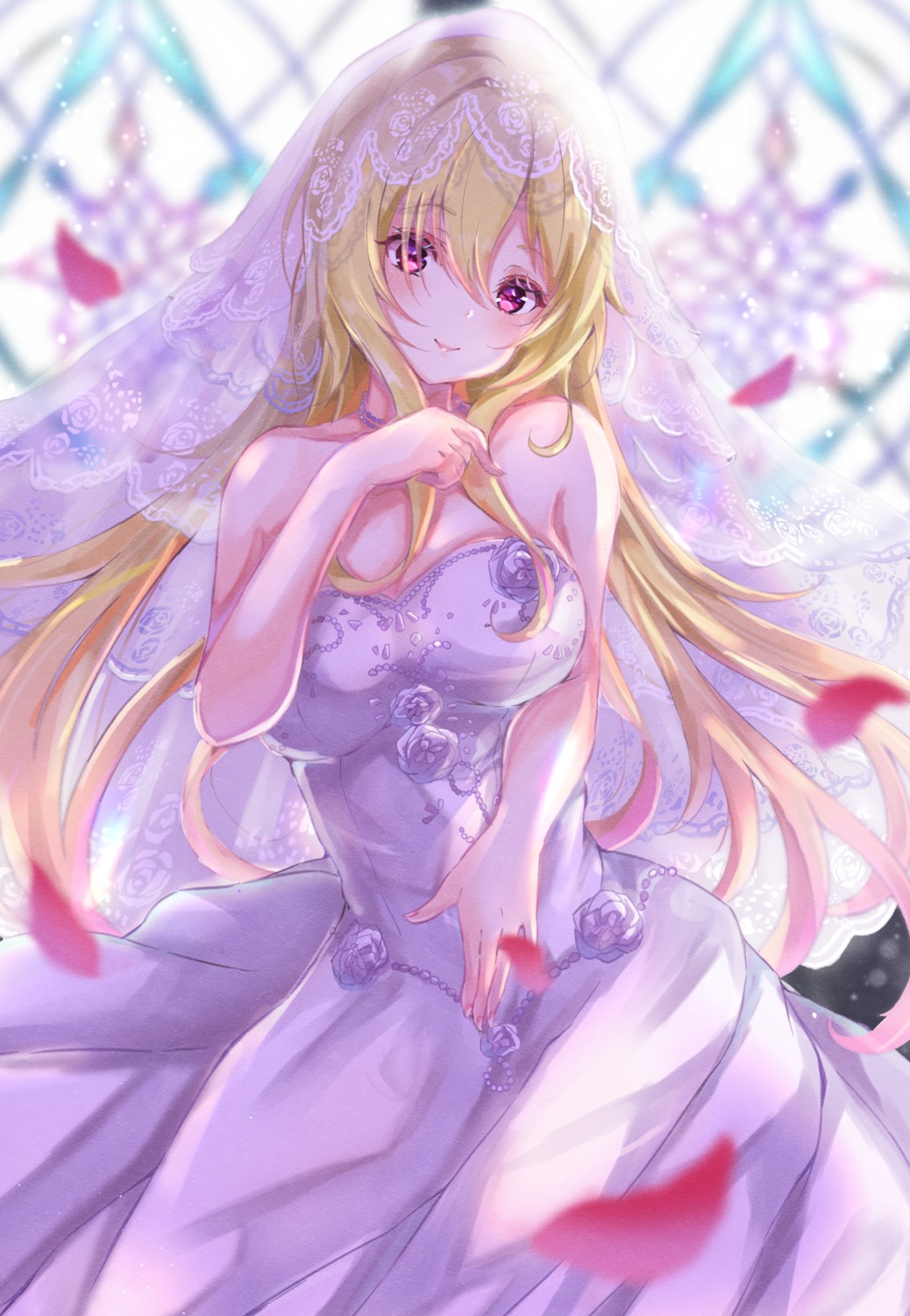 dress, kurosaki_chitose, sa-ya, the_idolm@ster, the_idolm@ster_cinderella_girls, wedding_dress