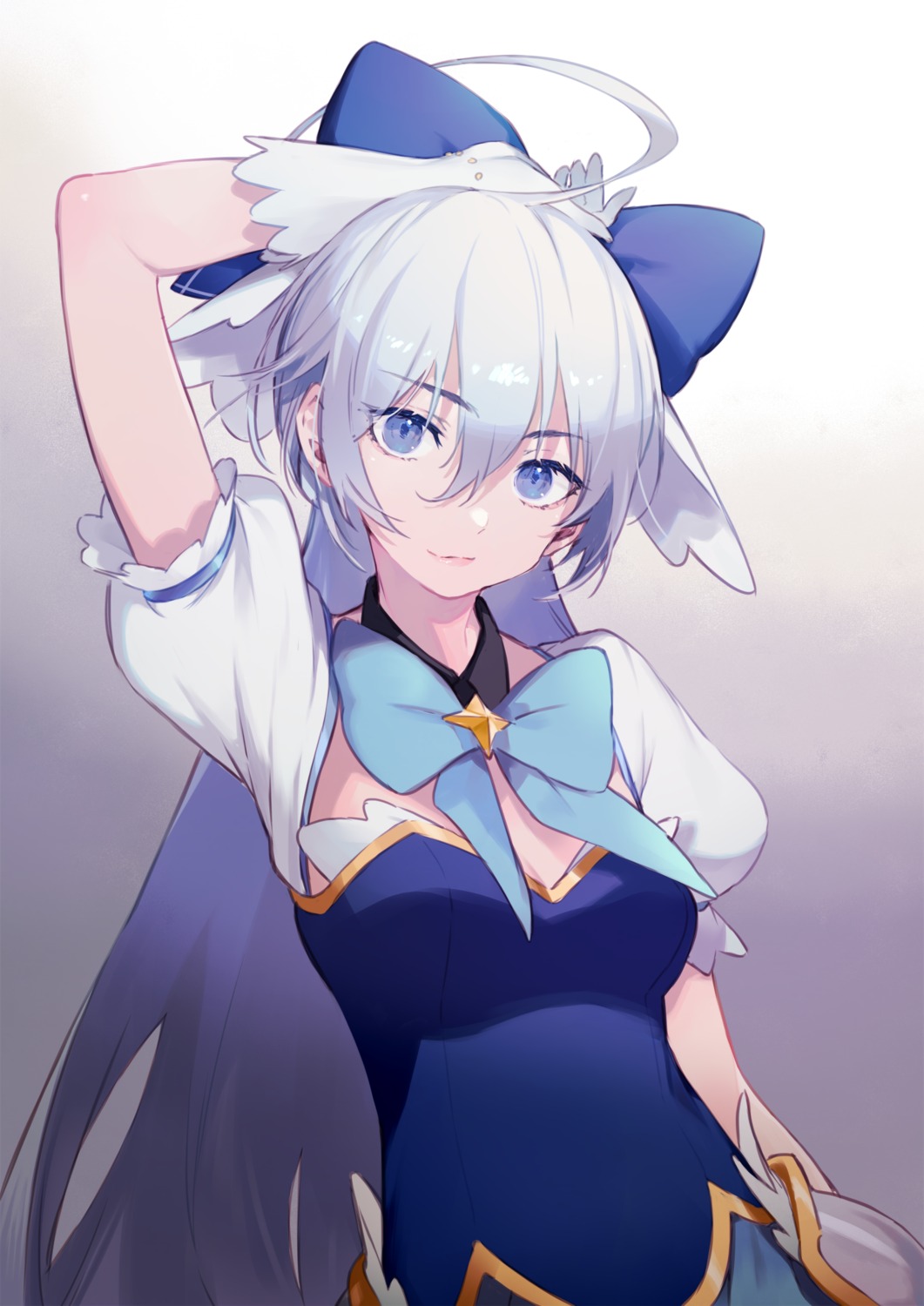 amana_(pocketkey), armor, cleavage, mikuma_tomo, princess_connect!, princess_connect!_re:dive