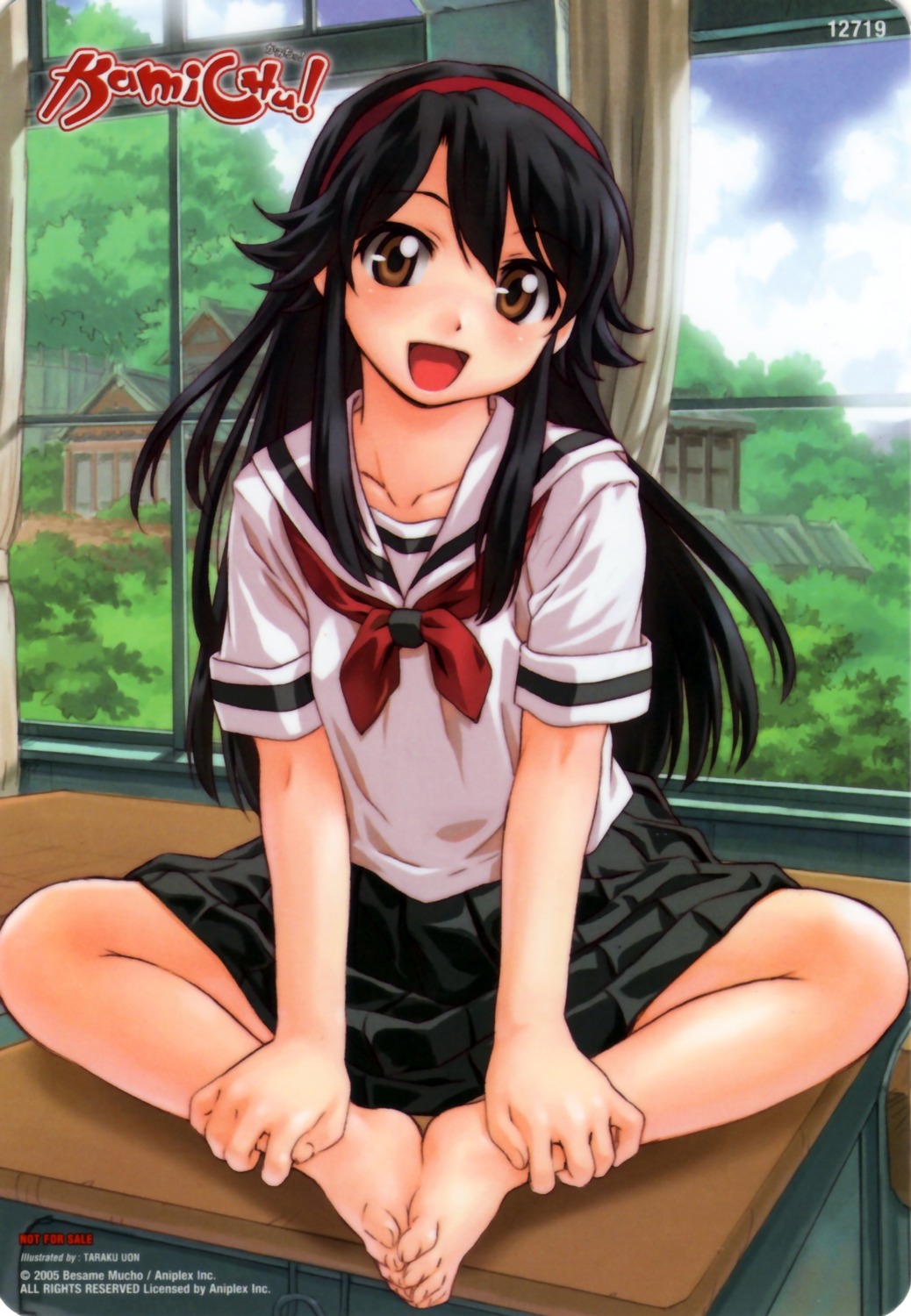 feet, kamichu, saegusa_matsuri, seifuku, uon_taraku