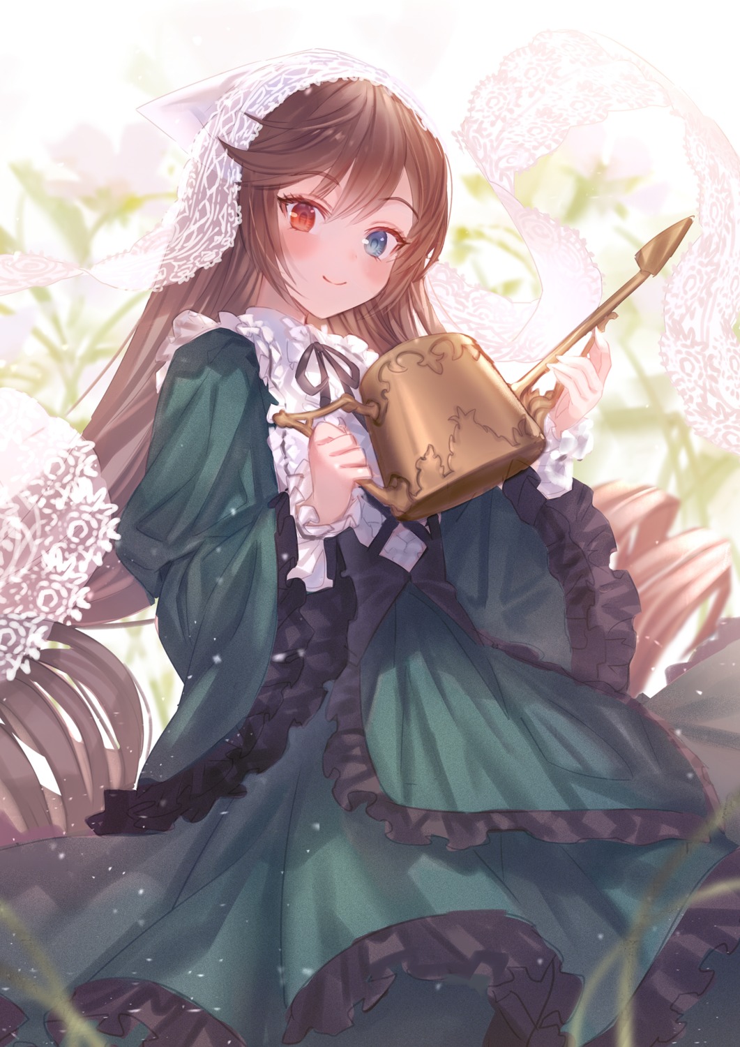 dress, gothic_lolita, heterochromia, lolita_fashion, makai_no_juumin, rozen_maiden, suiseiseki