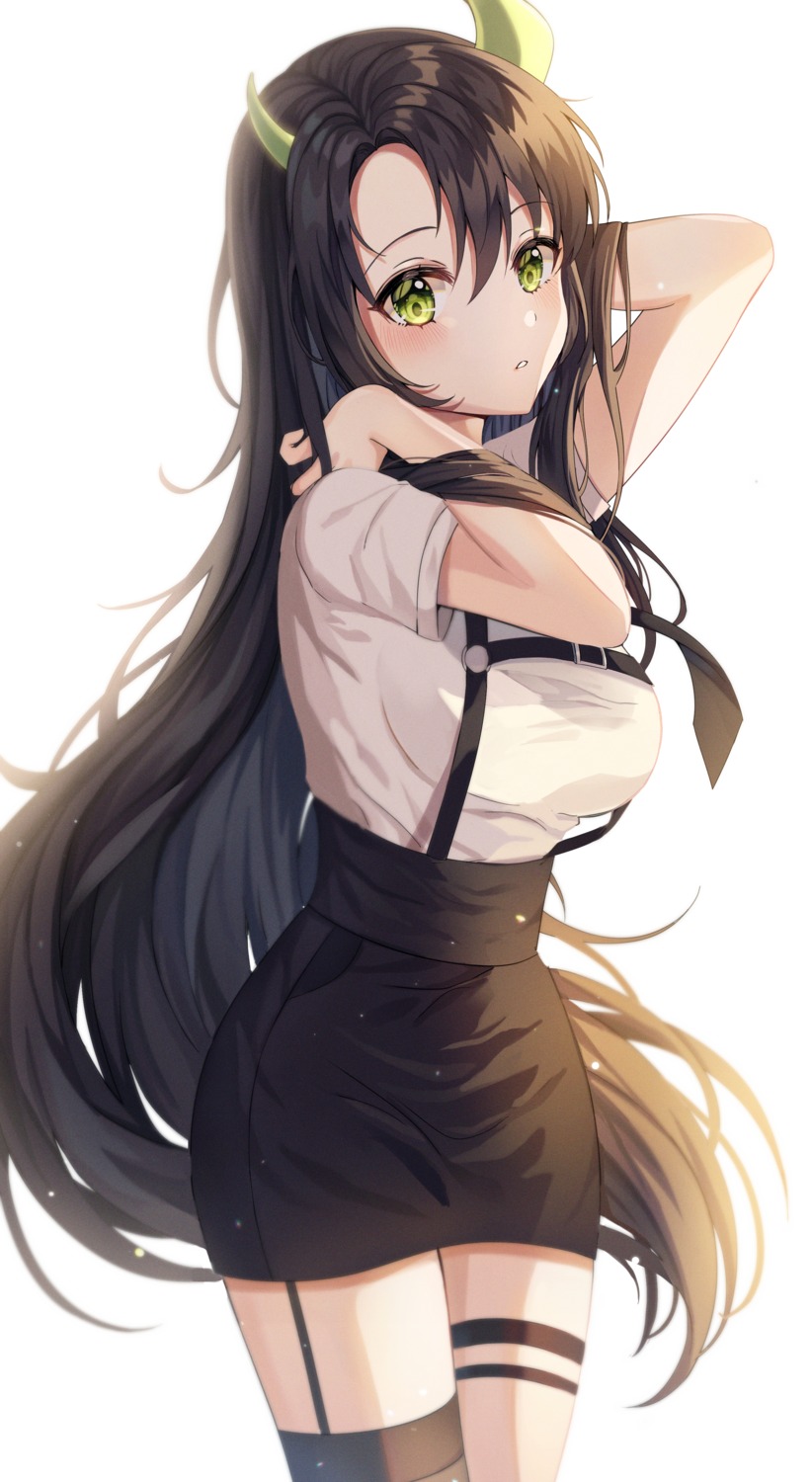 final_fantasy, final_fantasy_vii, garter, horns, stockings, tess_(88884), thighhighs, tifa_lockhart