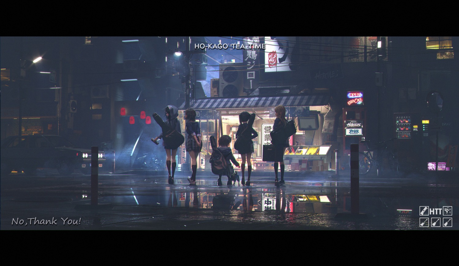 akiyama_mio, fen_bang_laoda, hirasawa_yui, k-on!, kotobuki_tsumugi, landscape, nakano_azusa, seifuku