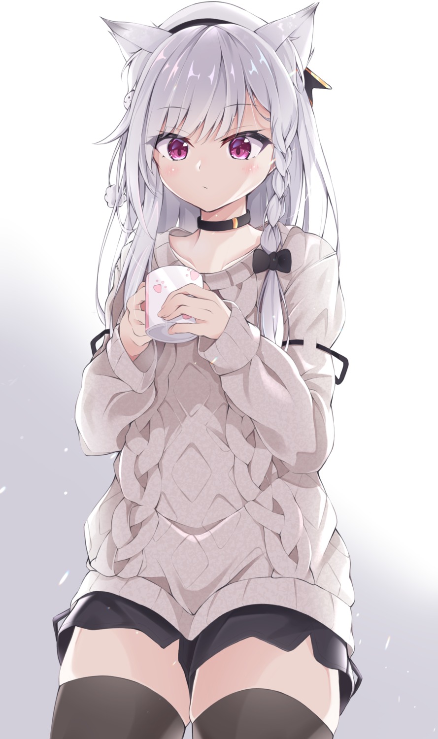 animare, gray_ceon, nanashi_inc., sweater, thighhighs