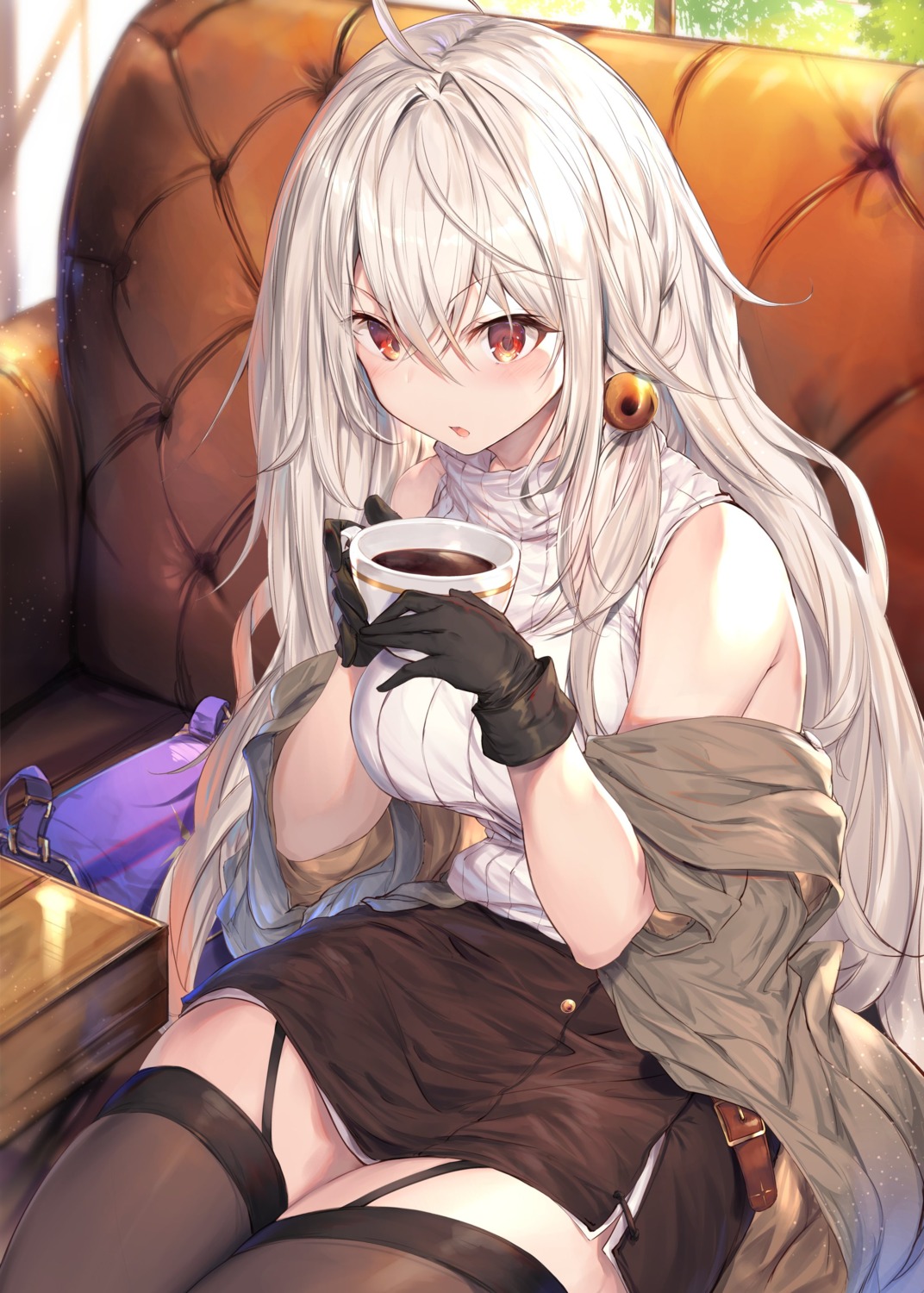 fal_maro, ninym_ralei, stockings, sweater, tensai_ouji_no_akaji_kokka_saiseijutsu_~souda_baikoku_shiyou~, thighhighs