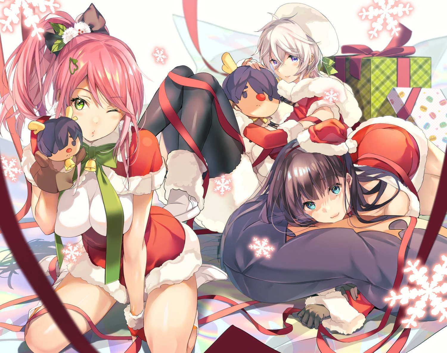 christmas, taira_tsukune, thighhighs