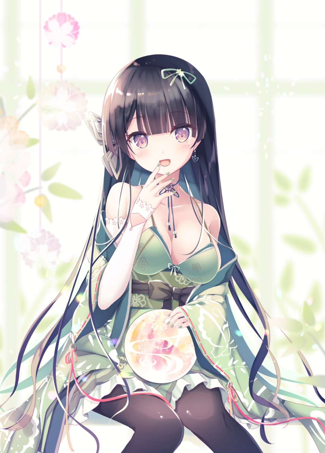 humuyun, kazari_(humuyun), lolita_fashion, no_bra, pantyhose, wa_lolita