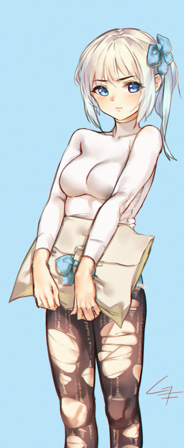 grayfox, pantyhose, torn_clothes