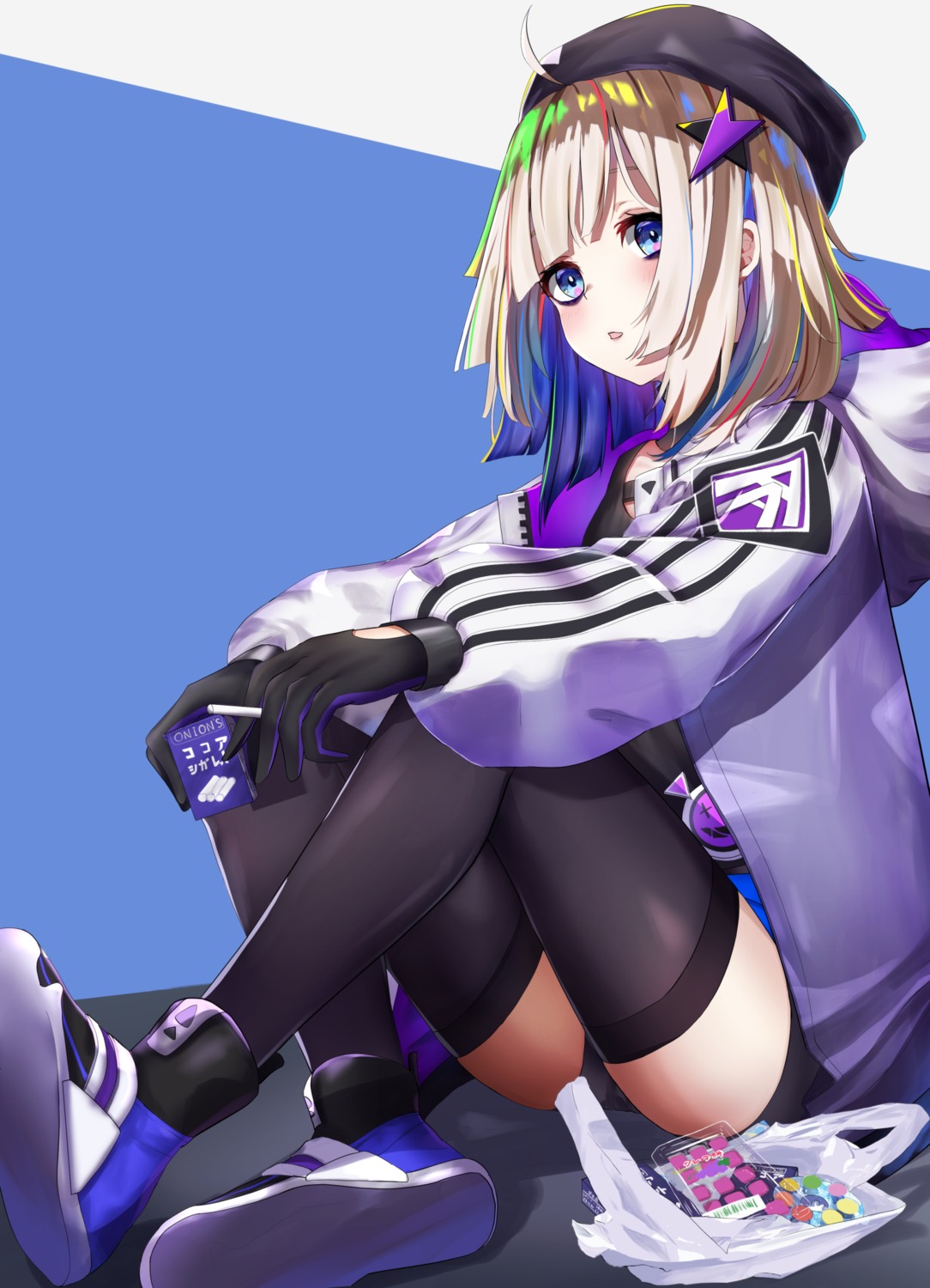 aa-12_(girls_frontline), garaudon, girls_frontline, thighhighs