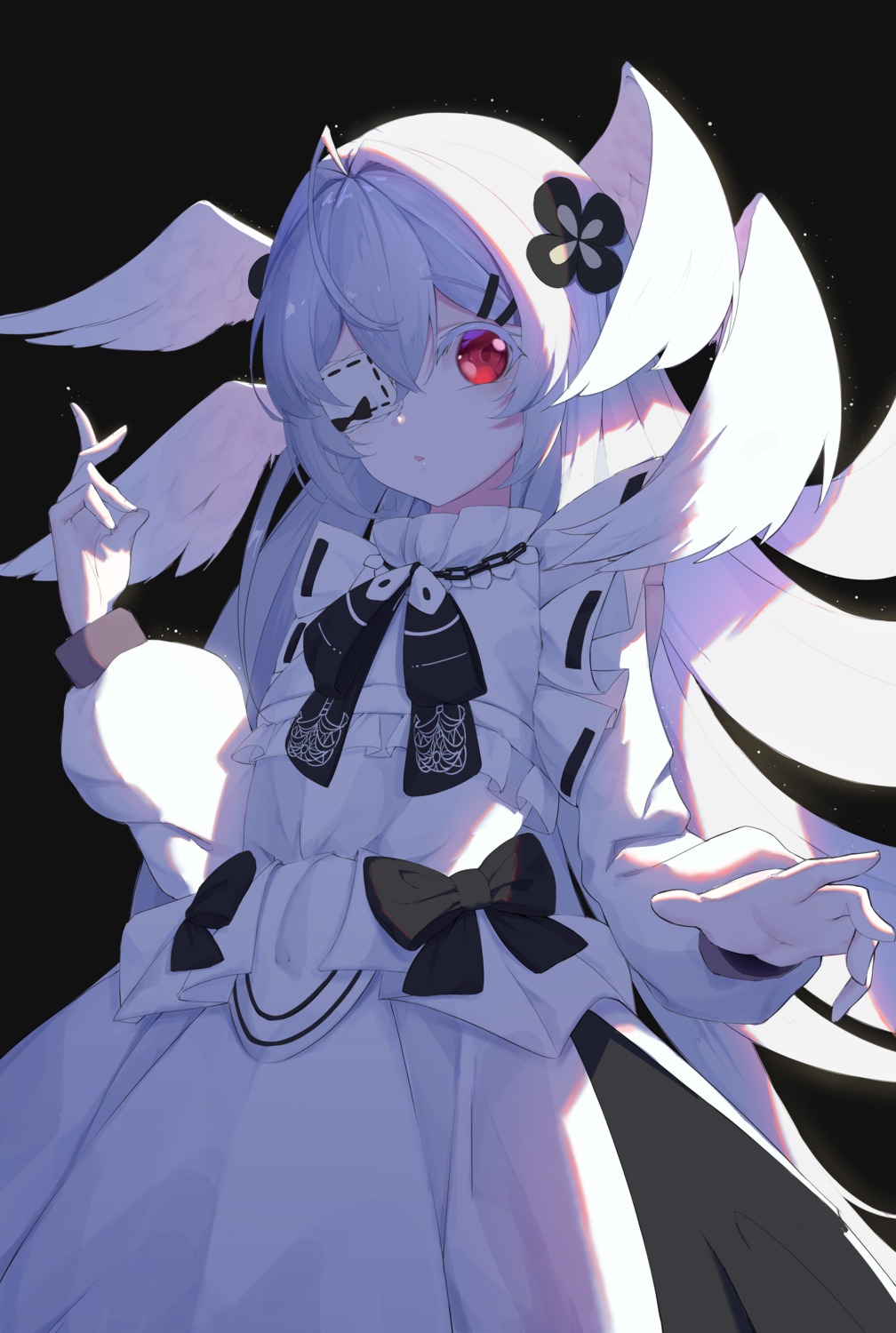 dress, eyepatch, lolita_fashion, starlan, wings