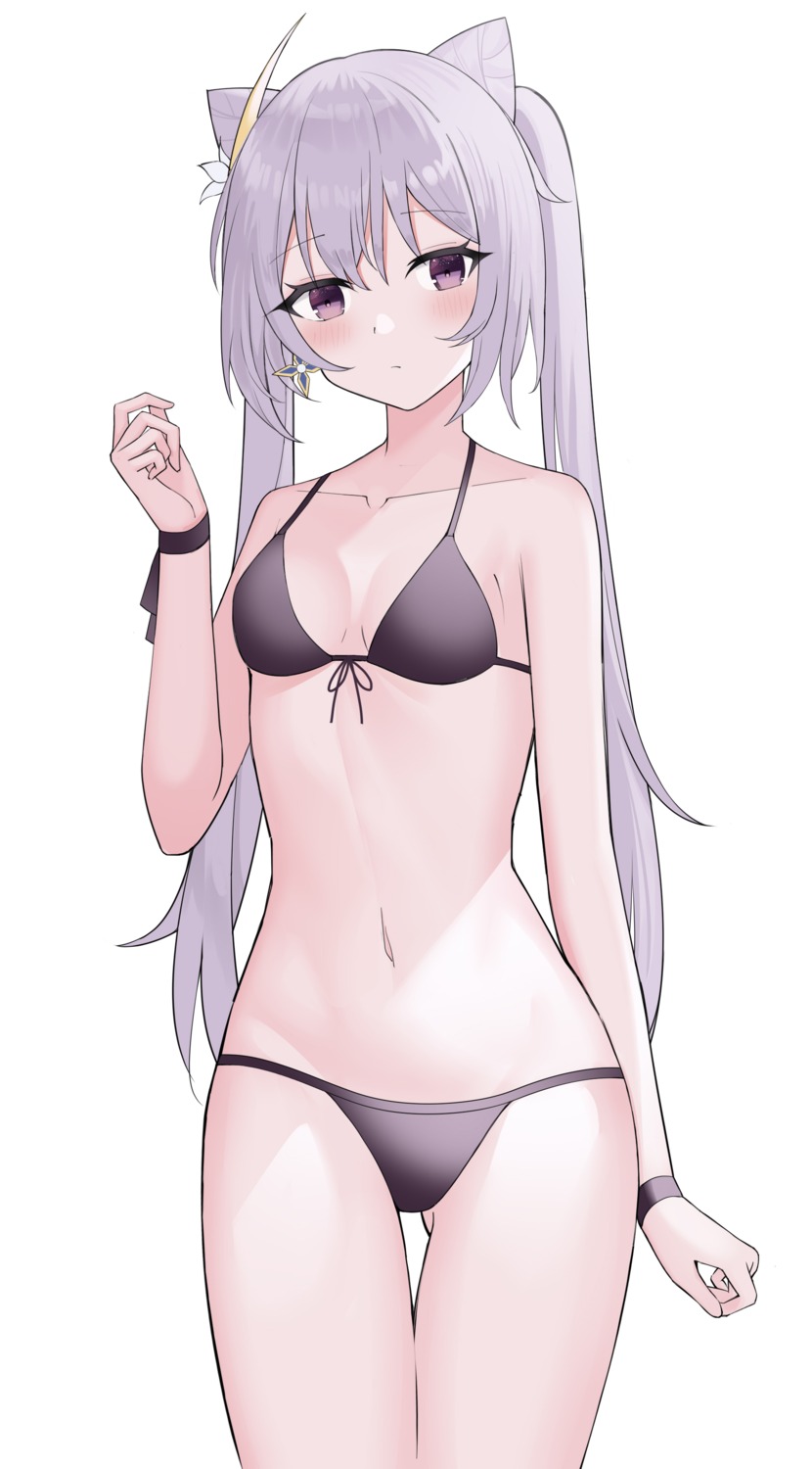 bikini, genshin_impact, keqing, nagisa_(pixiv17634981), swimsuits