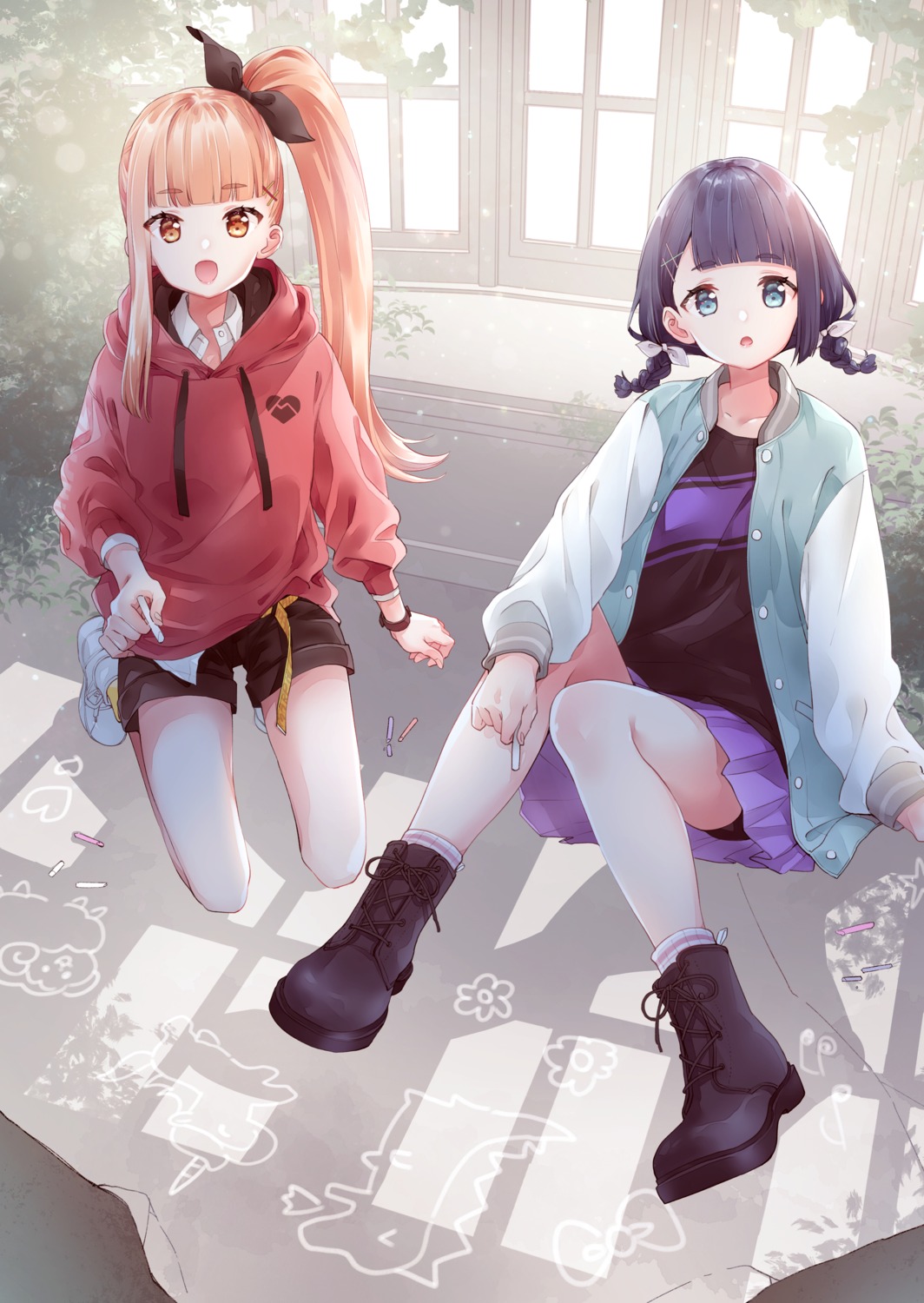 dress_shirt, skirt_lift, todo-akira