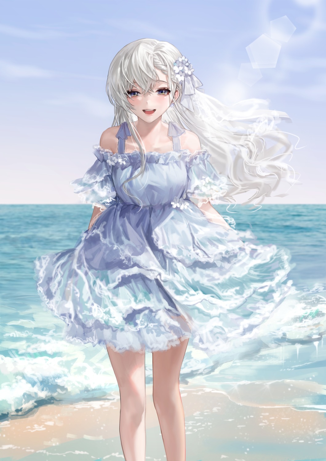 dress, hisakawa_hayate, see_through, skirt_lift, sowb, summer_dress, the_idolm@ster, the_idolm@ster_cinderella_girls