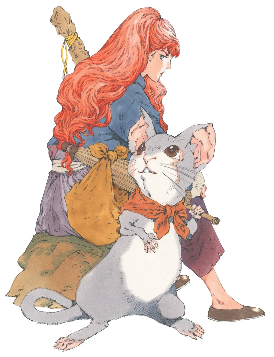 japanese_clothes, juuni_kokuki, monster, nakajima_youko, rakushun, yamada_akihiro