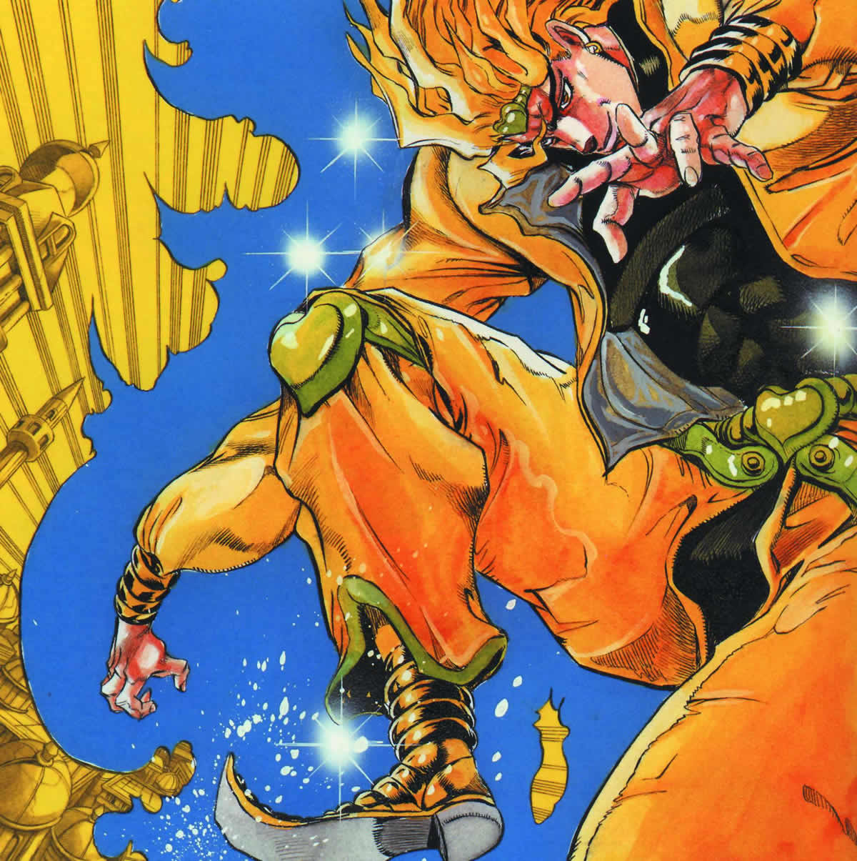 araki_hirohiko, dio_brando, jojo_no_kimyou_na_bouken, jojo_no_kimyou_na_bouken_part_3:_stardust_crusaders, male