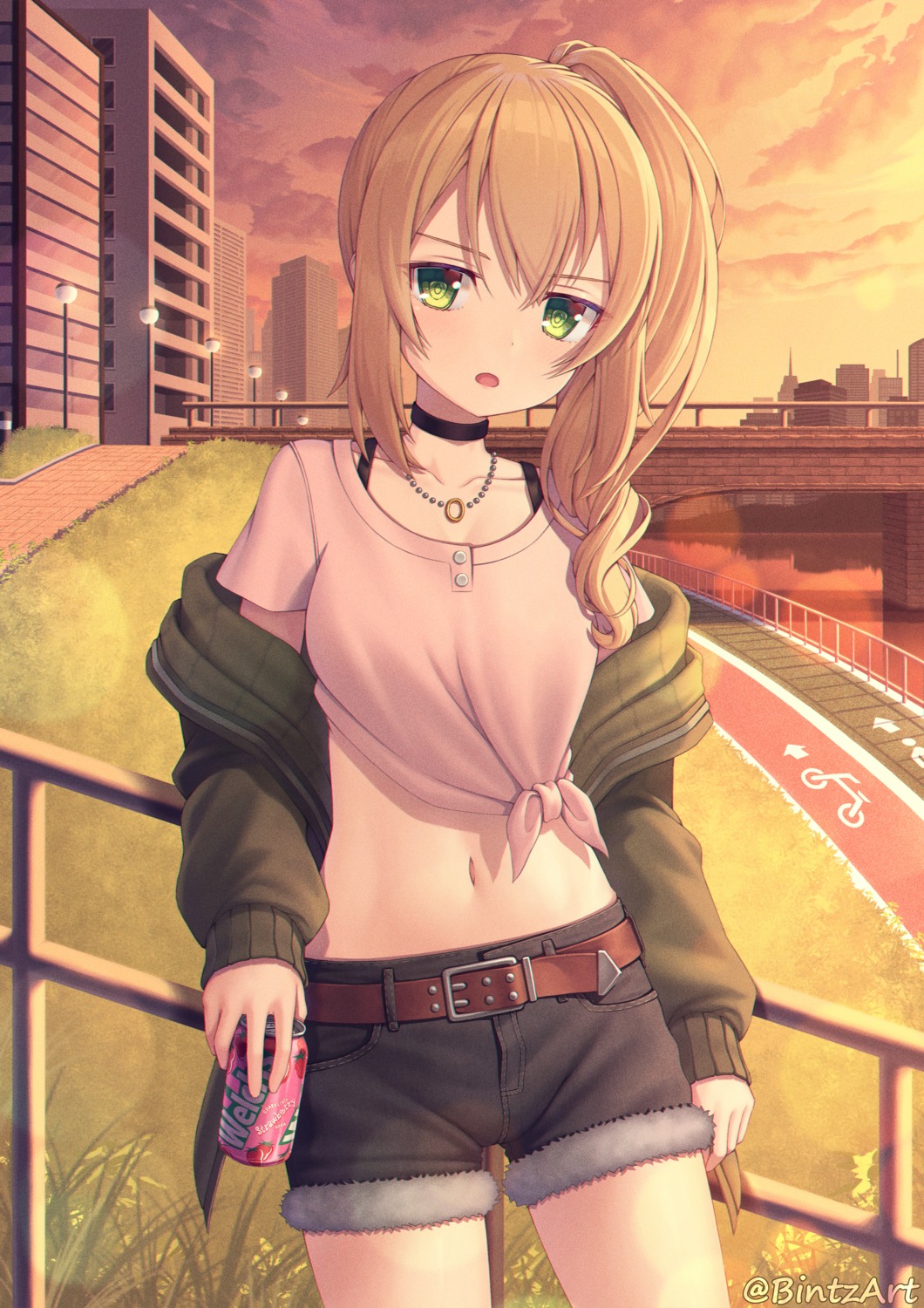 bintz, garter_belt, kuroe_hanako, princess_connect!, princess_connect!_re:dive, shirt_lift