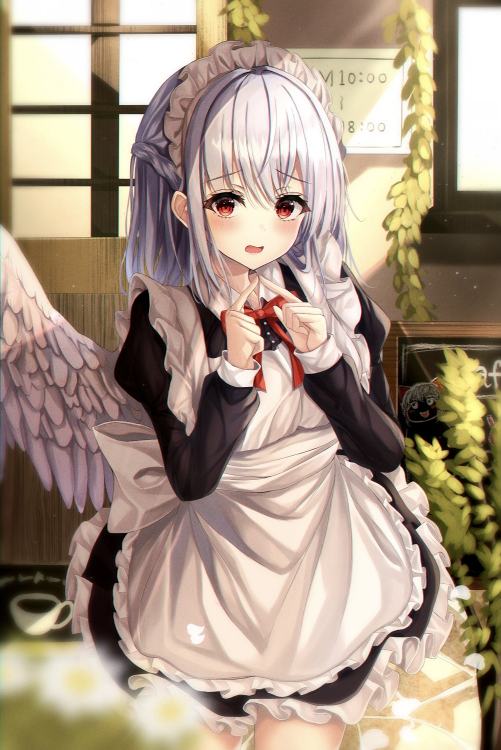 kishin_sagume, kure:kuroha, maid, touhou, wings
