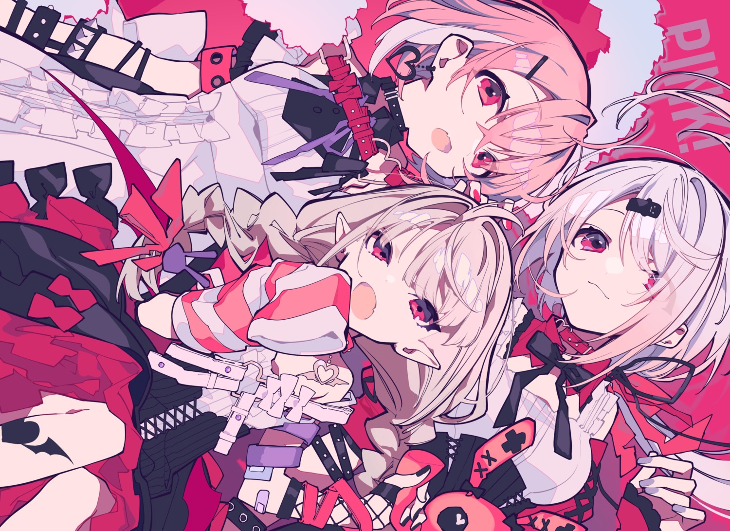 bandaid, lolita_fashion, makaino_ririmu, mochizuki_kei, nijisanji, nijisanji_gamers, pointy_ears, sasaki_saku