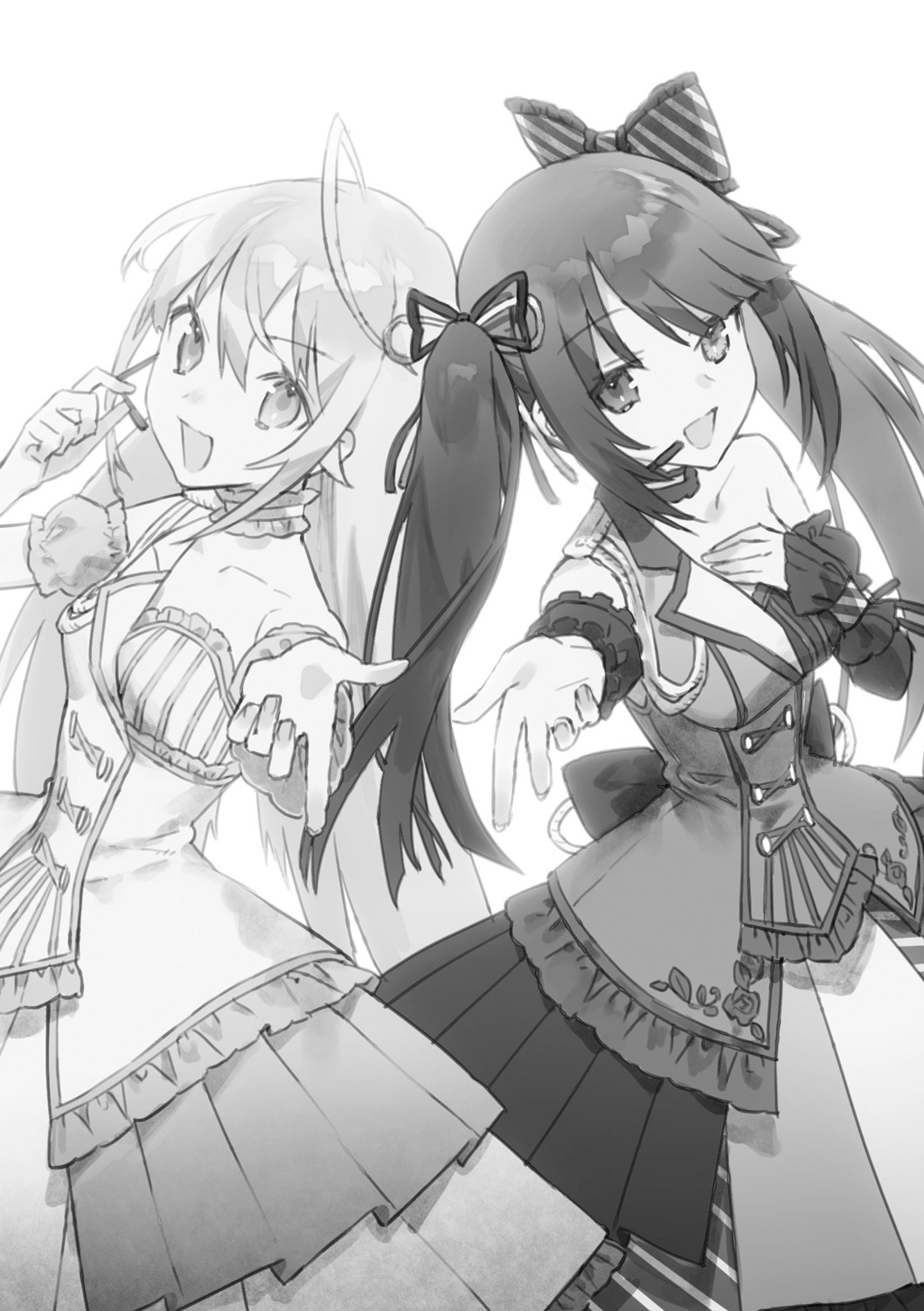 date_a_bullet, date_a_live, heterochromia, higoromo_hibiki, no_bra, noco, tokisaki_kurumi, uniform