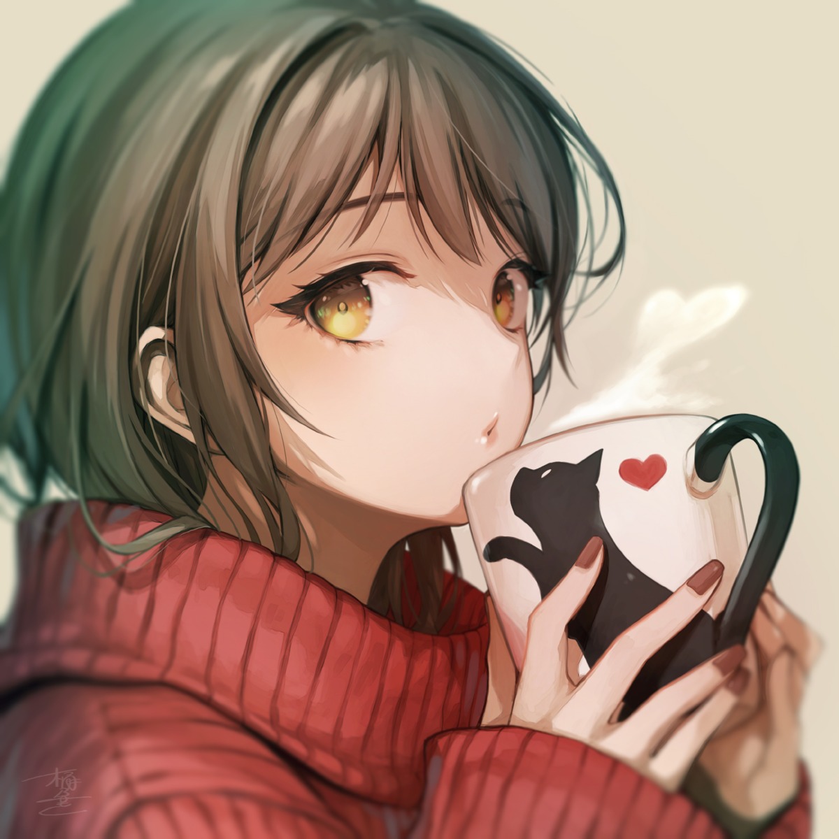 neko, okeno_kamoku, sweater