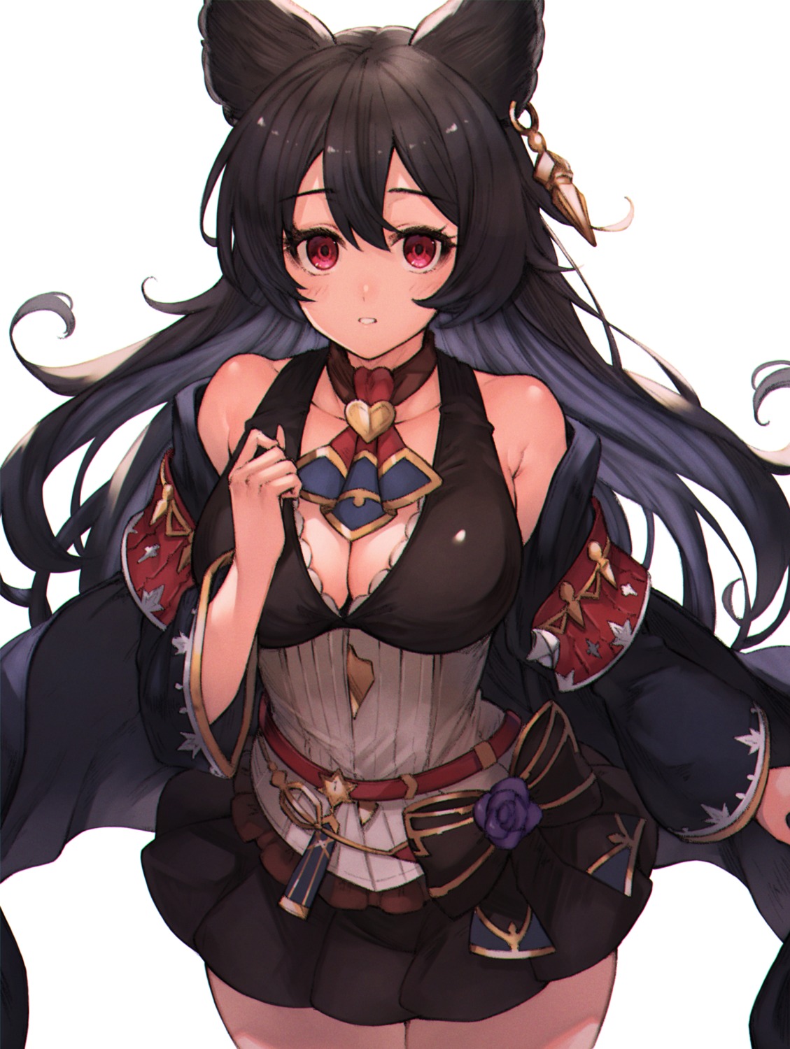 animal_ears, cleavage, granblue_fantasy, koretsuki_azuma, nier_(granblue_fantasy)