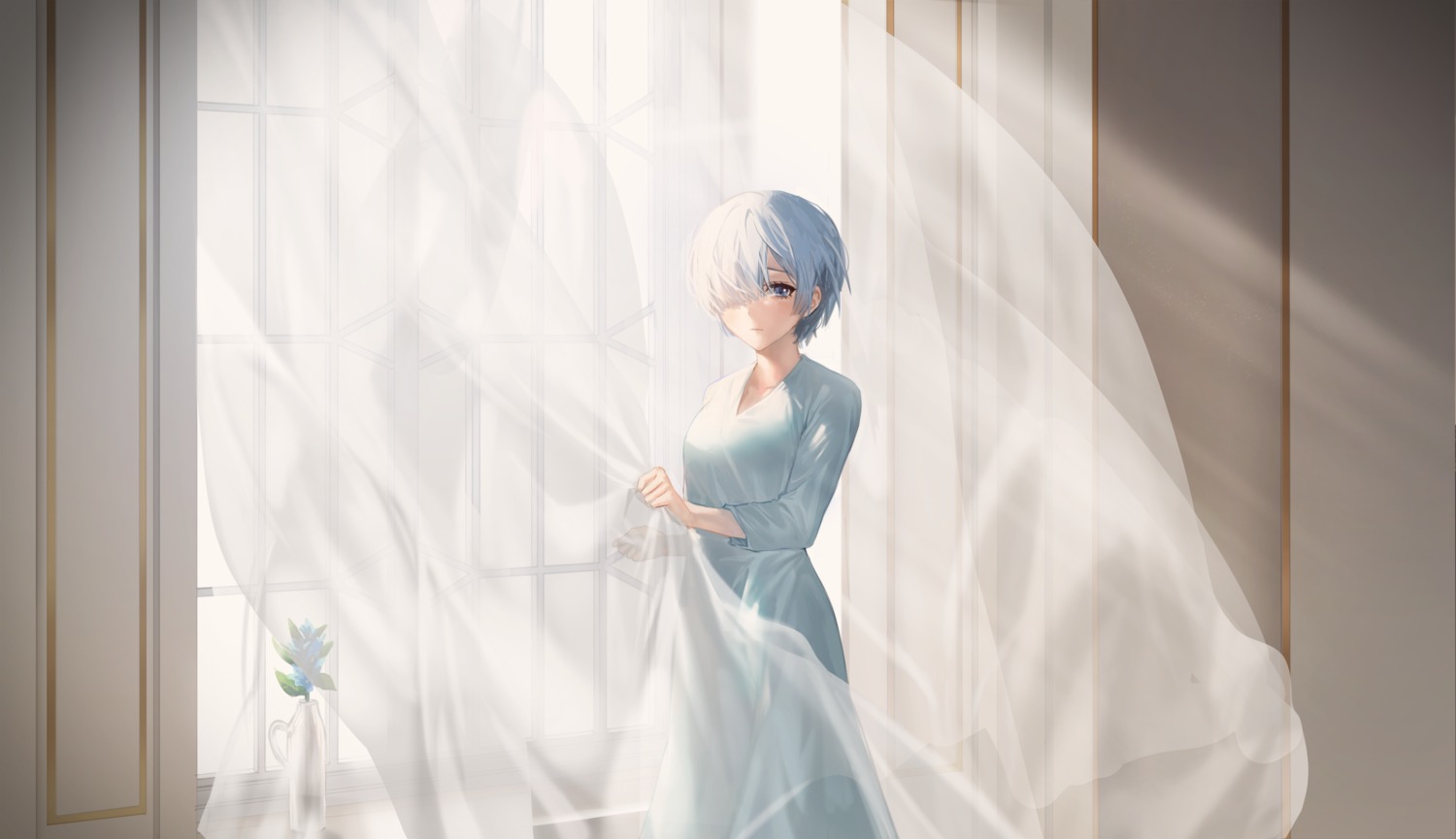 dress, re:zero_kara_hajimeru_isekai_seikatsu, rem_(re_zero), sowb
