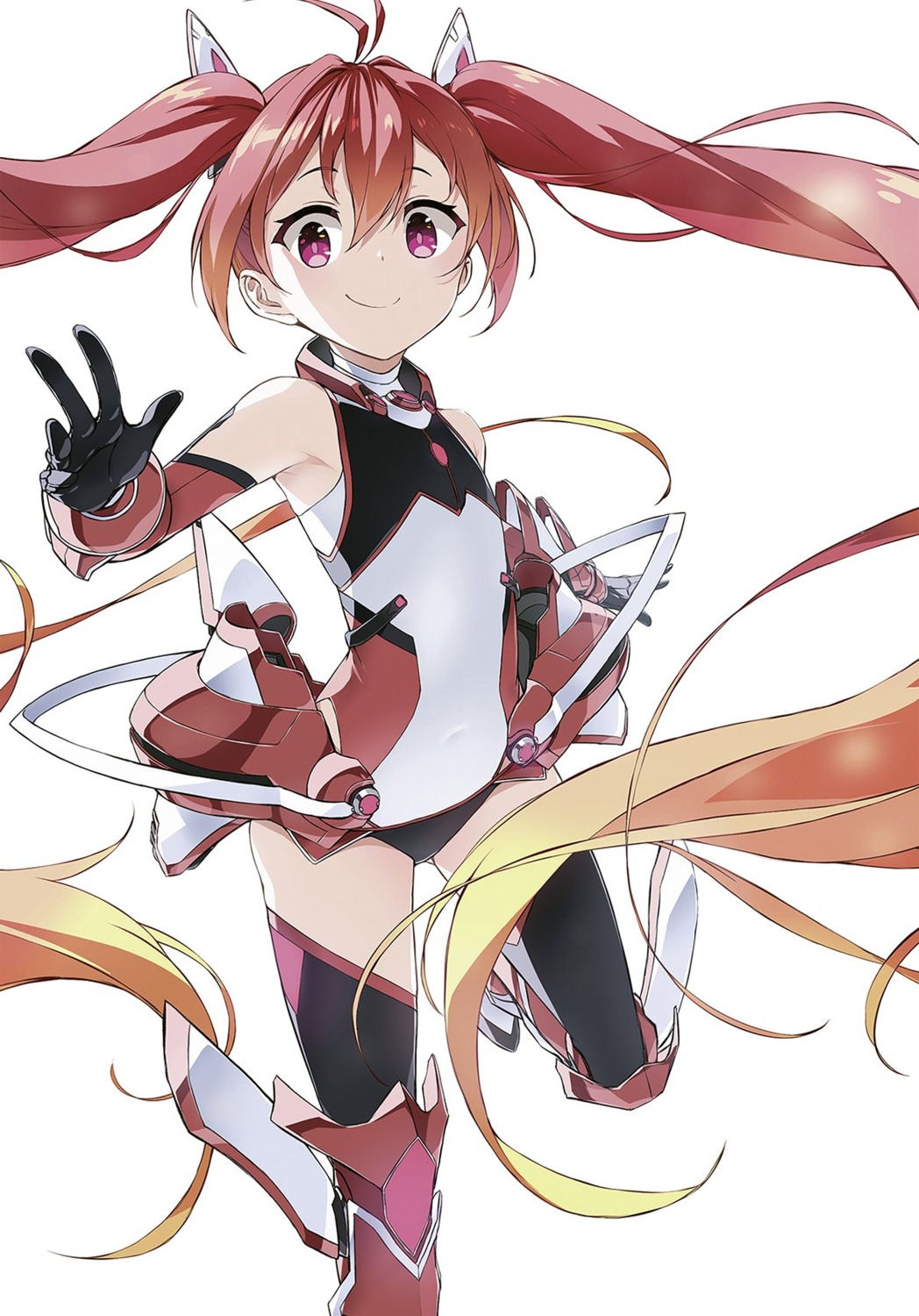 leotard, mitsuka_souji, ore_twintail_ni_narimasu, tagme, tailred, thighhighs