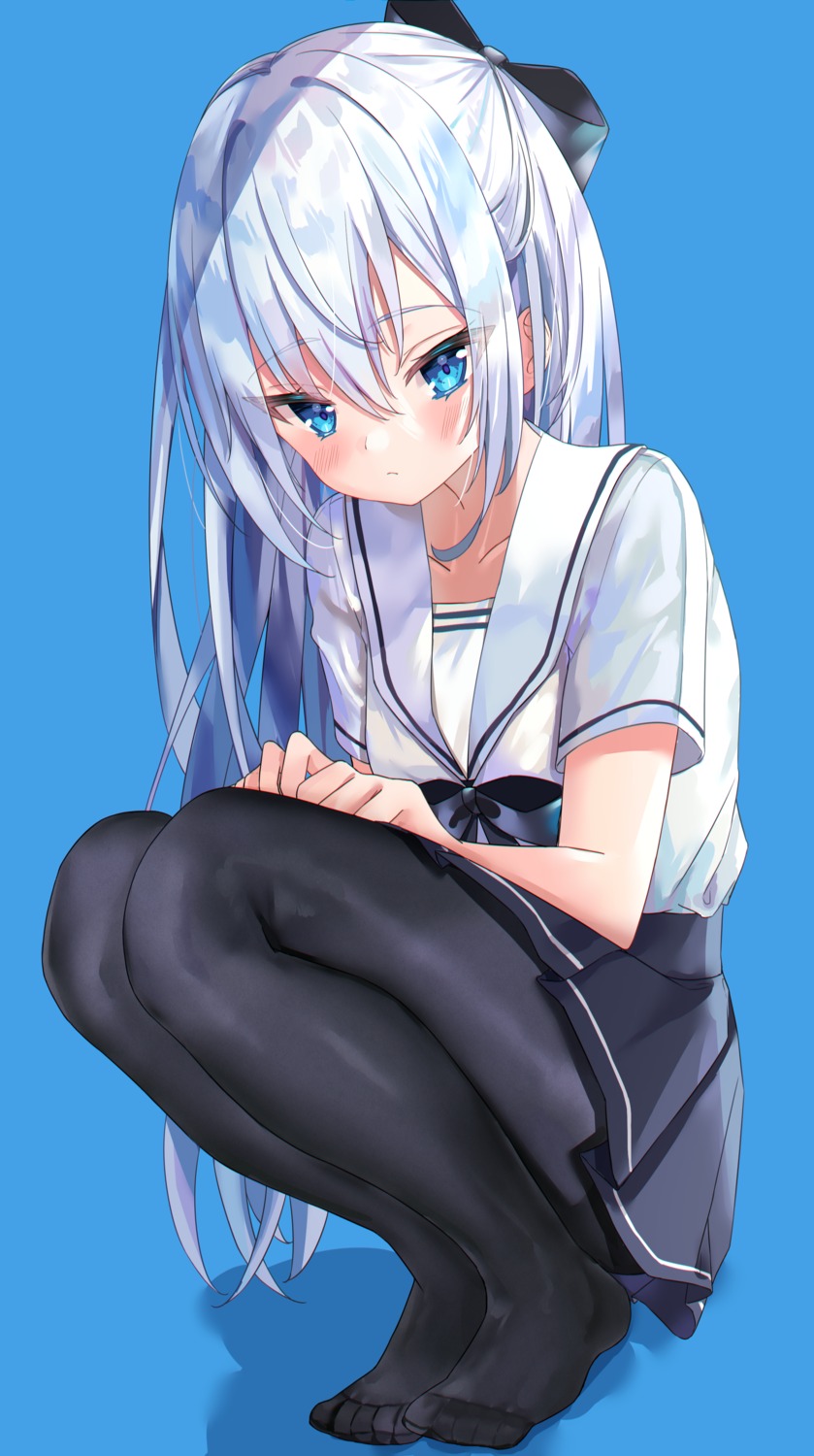 pantyhose, seifuku, sinobi_illust, skirt_lift