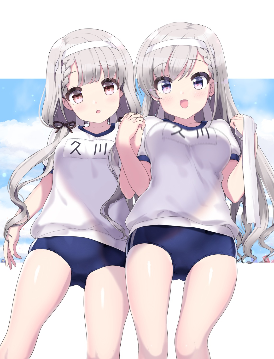 buruma, gym_uniform, hisakawa_hayate, hisakawa_nagi, ktsecond, the_idolm@ster, the_idolm@ster_cinderella_girls
