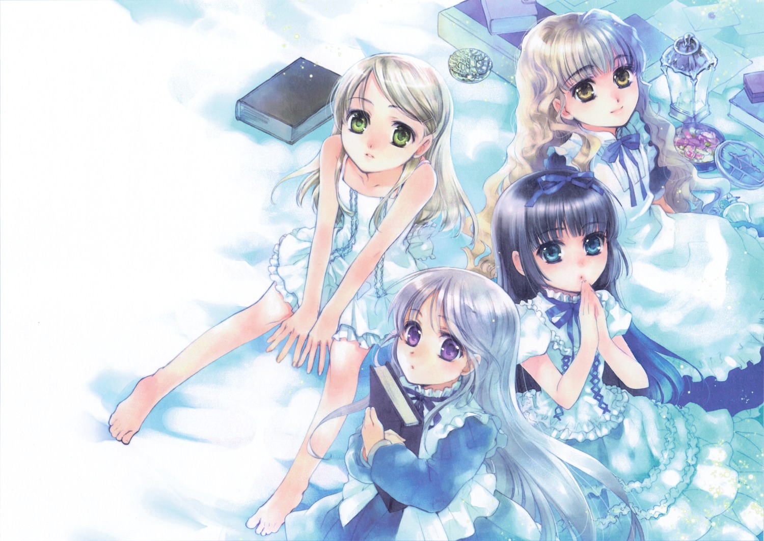 dee, estrella, kuramoto_kaya, liddel, little_stars_on_the_earth, wisteria