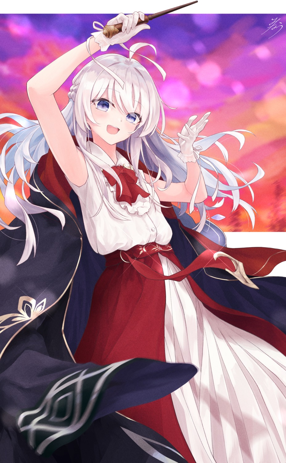 dress, elaina_(majotabi), majo_no_tabitabi, minau37, weapon