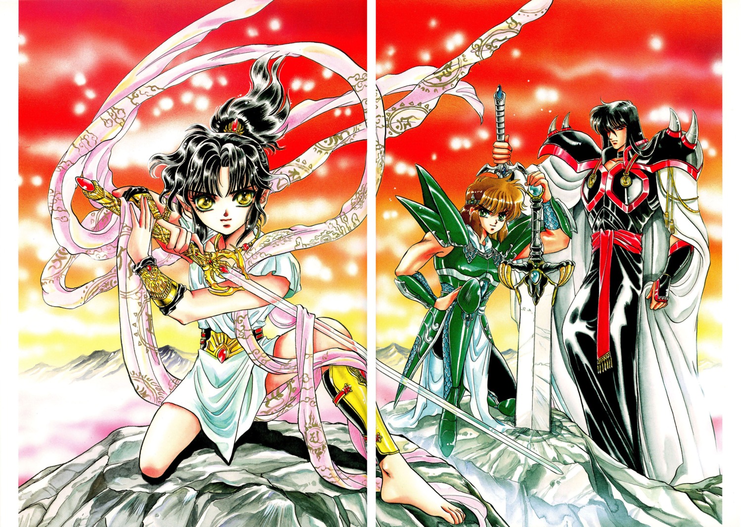 ashura, clamp, gap, rgveda, ryuu-ou, yasha-ou