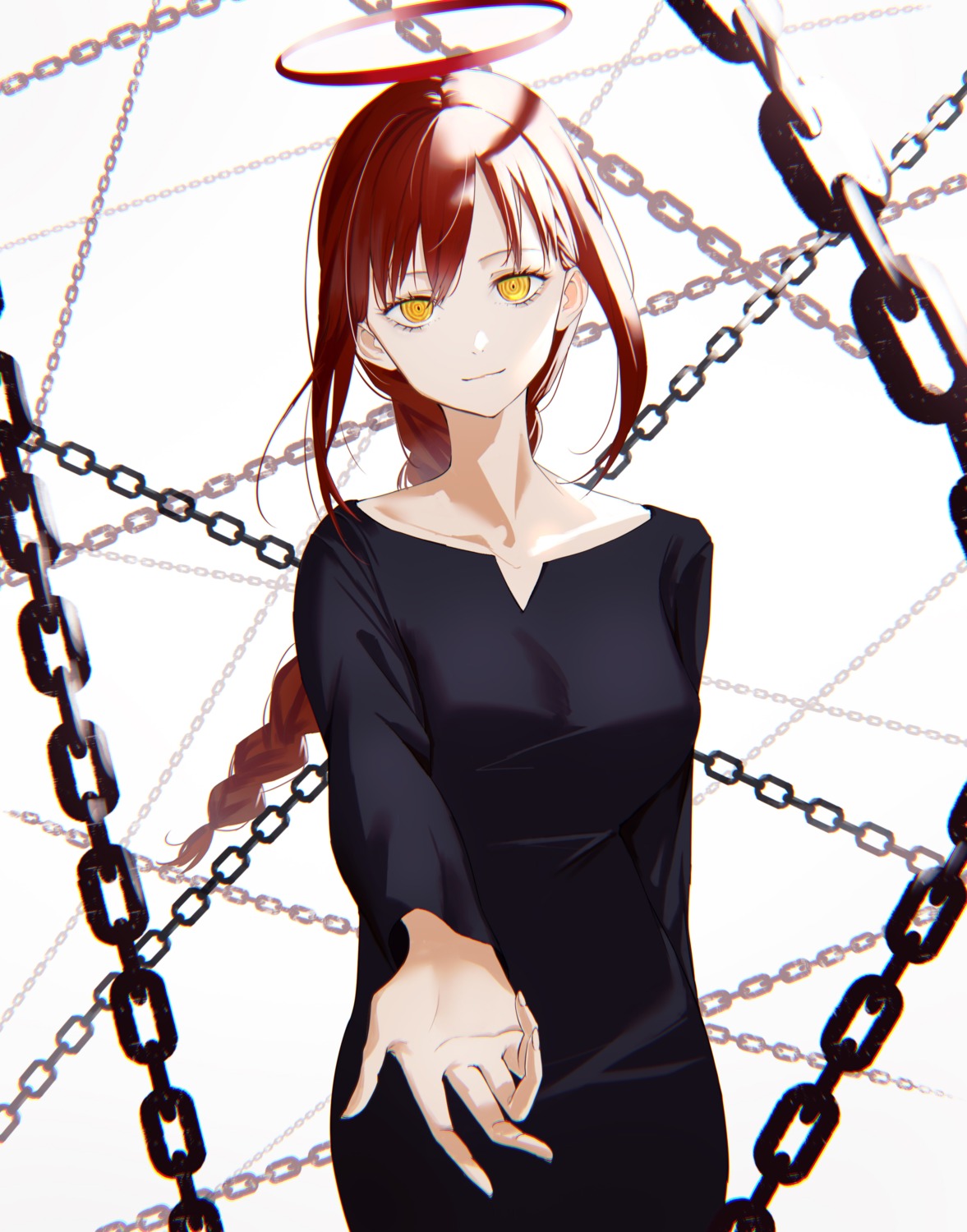 angel, chainsaw_man, dejio, dress, makima_(chainsaw_man)