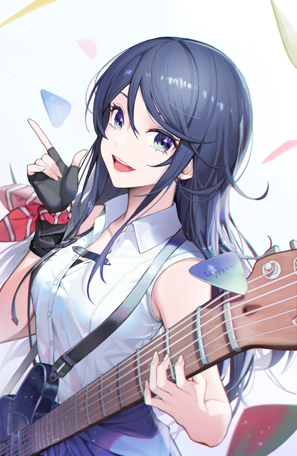 guitar, hoshino_ichika_(project_sekai), mincho, project_sekai